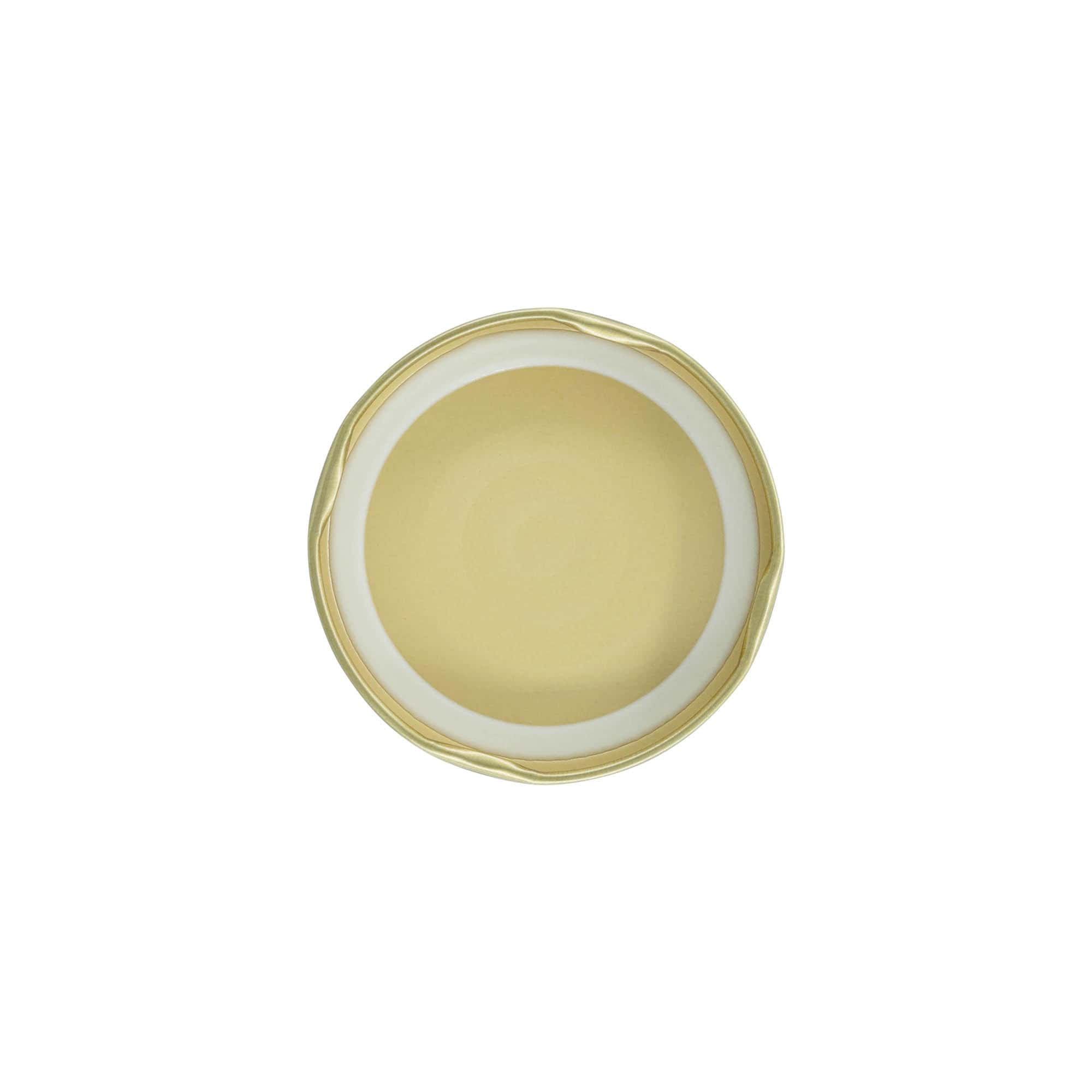 Twist-Off poklopac, limeni, zlatni, za otvor: TO 66 Twist-Off poklopac, limeni, zlatni, za otvor: TO 66