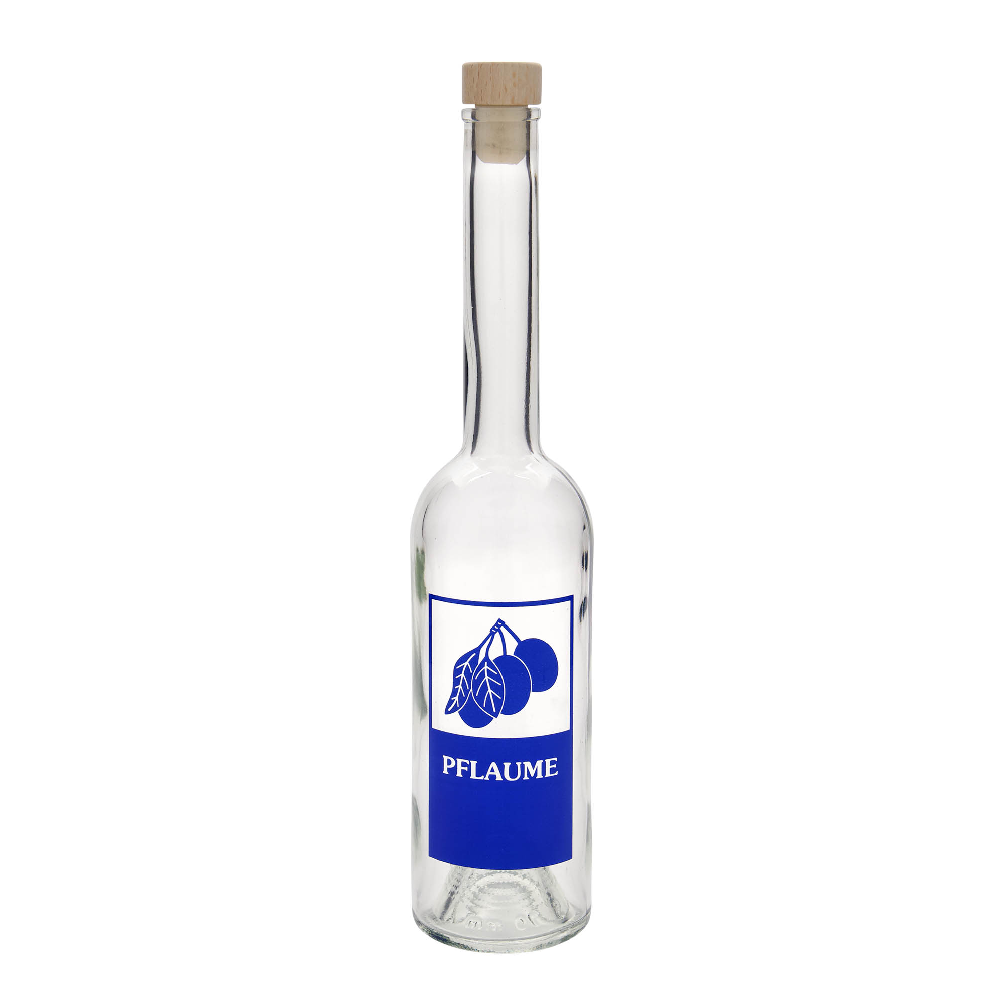 500 ml staklena boca 'Opera', motiv: šljiva, otvor: pluta 500 ml staklena boca 'Opera', motiv: šljiva, otvor: pluta