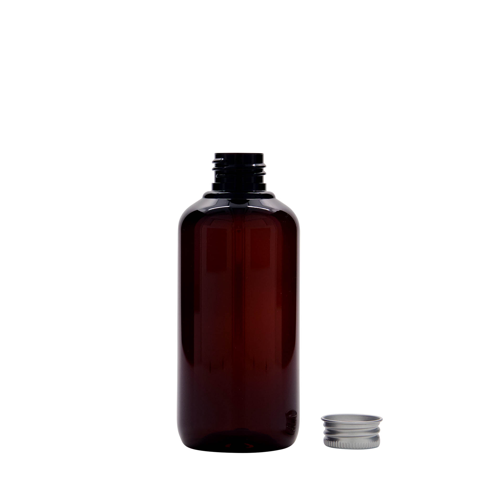 200 ml boca od reciklirane plastike 'Victor's Best', PCR, smeđa, grlo: 24/410