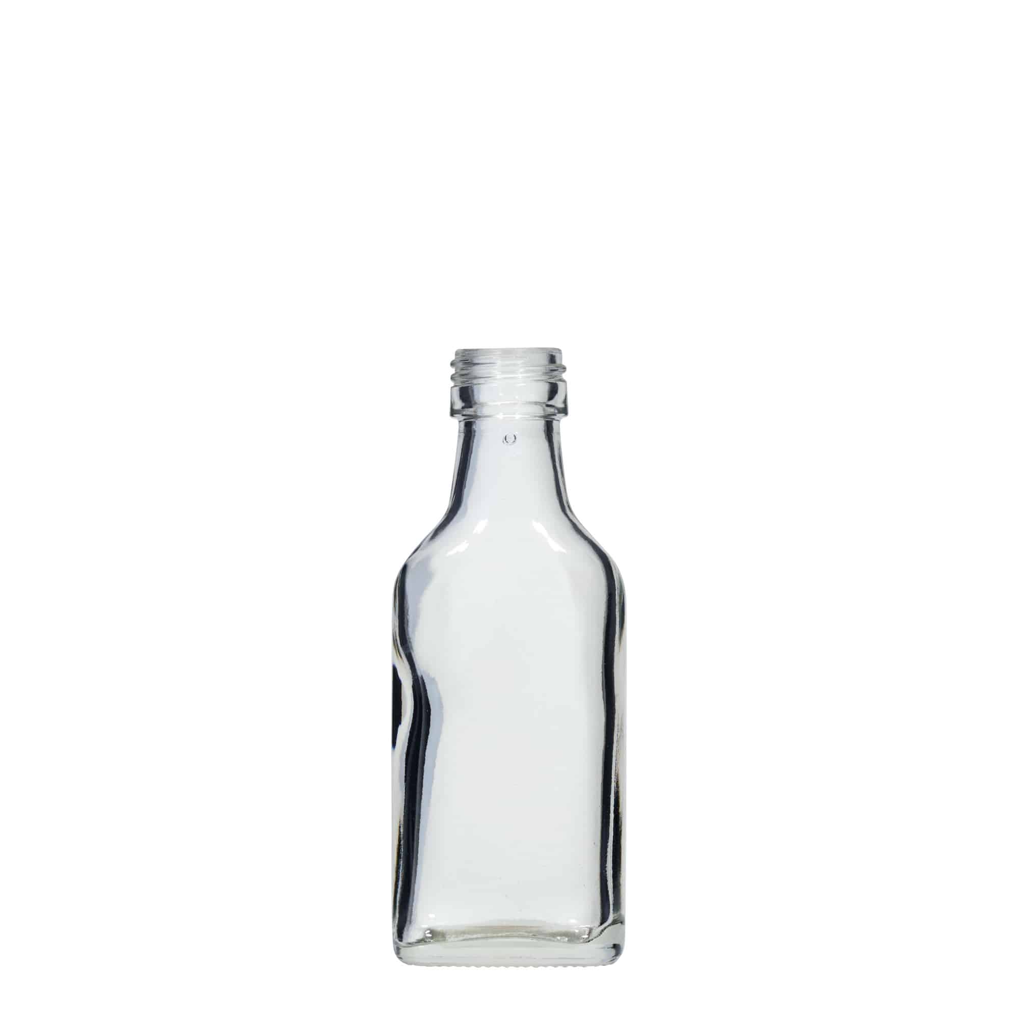 40 ml bočica za džep, pravougaona, otvor: PP 22