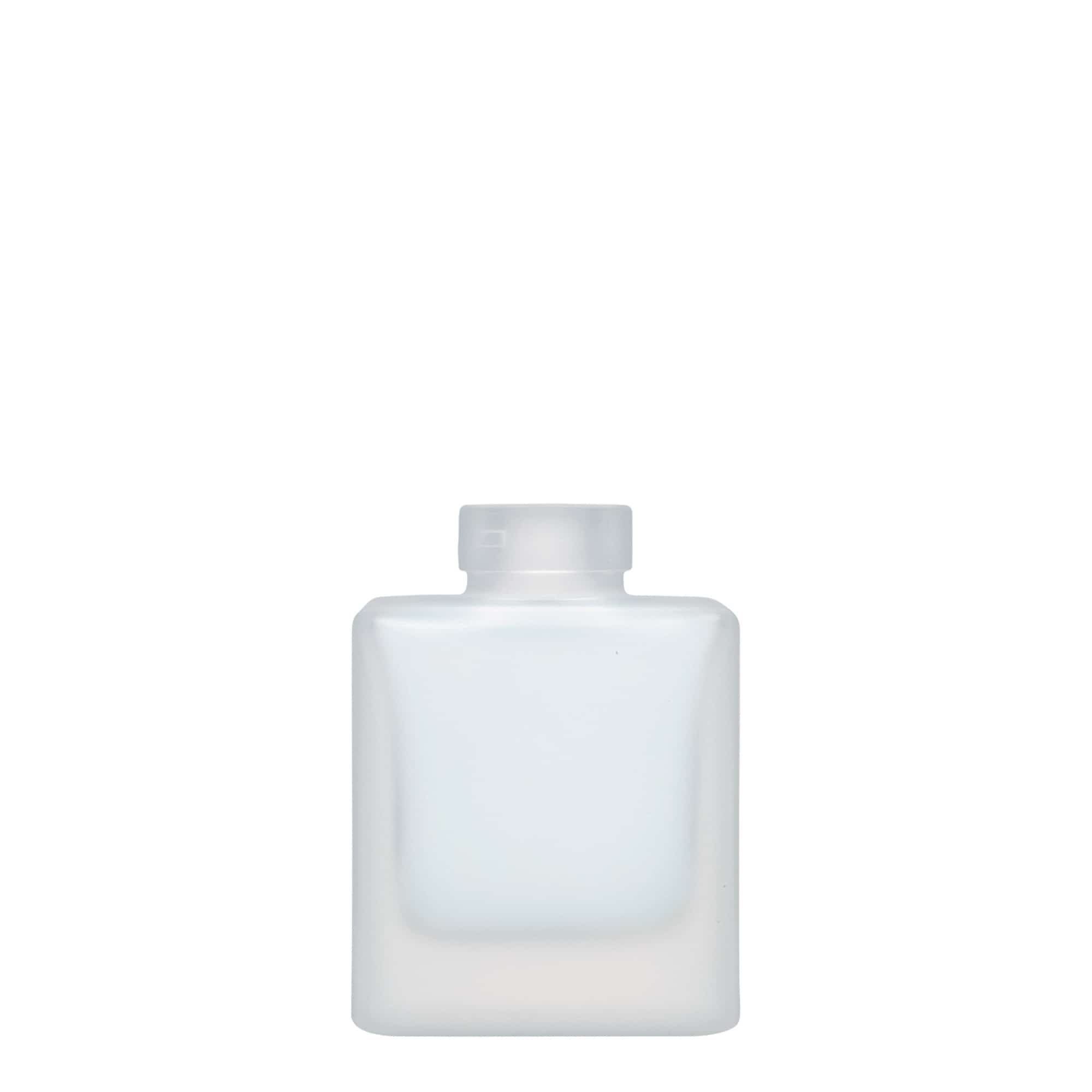 Staklena flaša 100 ml 'Cube', kvadratna, efekat leda, otvor: Pluto Staklena flaša 100 ml 'Cube', kvadratna, efekat leda, otvor: Pluto