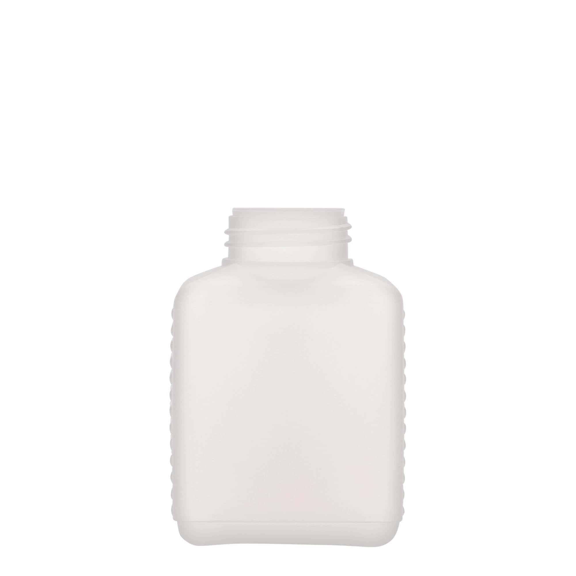 Flaša sa širokim vratom 250 ml, HDPE plastika, prirodna, otvor: DIN 40 EPE