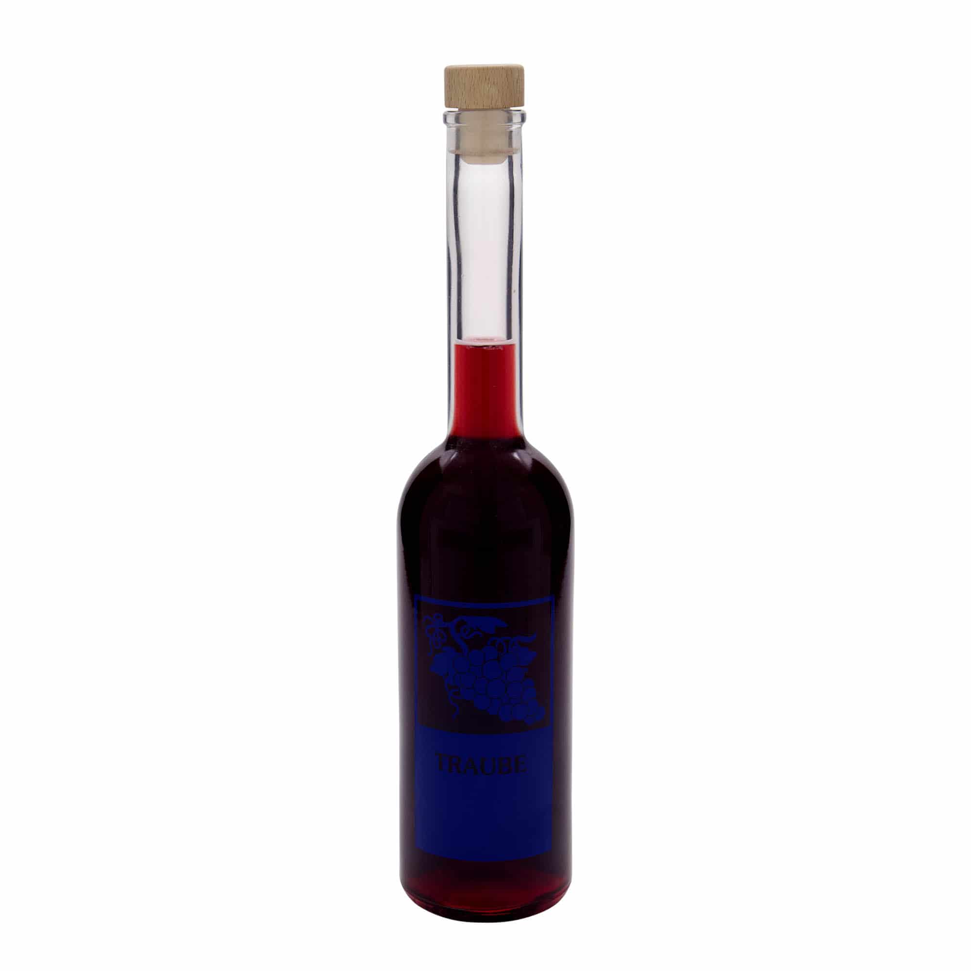 Staklena flaša 500 ml 'Opera', motiv: Grožđe, otvor: Pluto