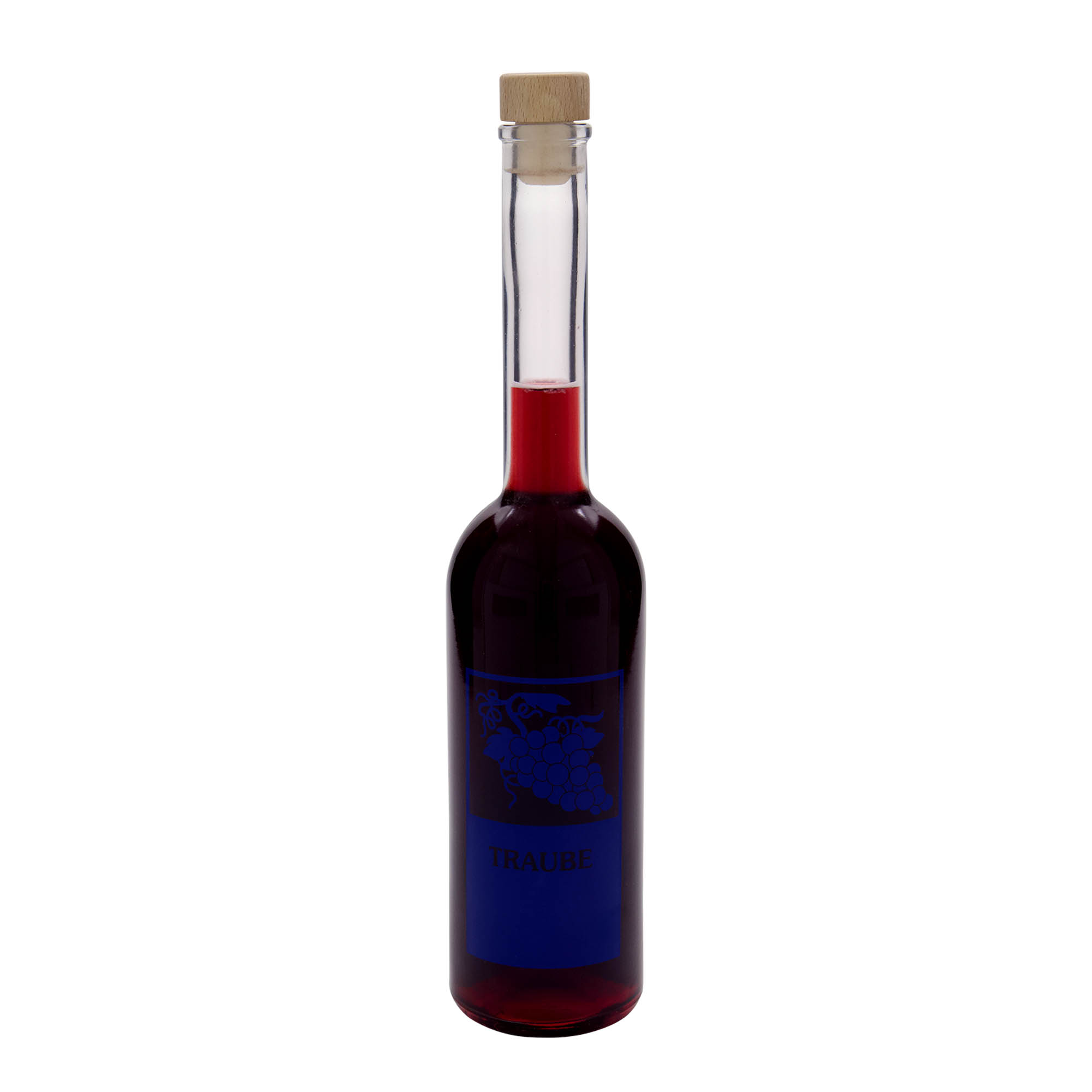 500 ml staklena boca 'Opera', motiv: grozd, grlo: pluta 500 ml staklena boca 'Opera', motiv: grozd, grlo: pluta