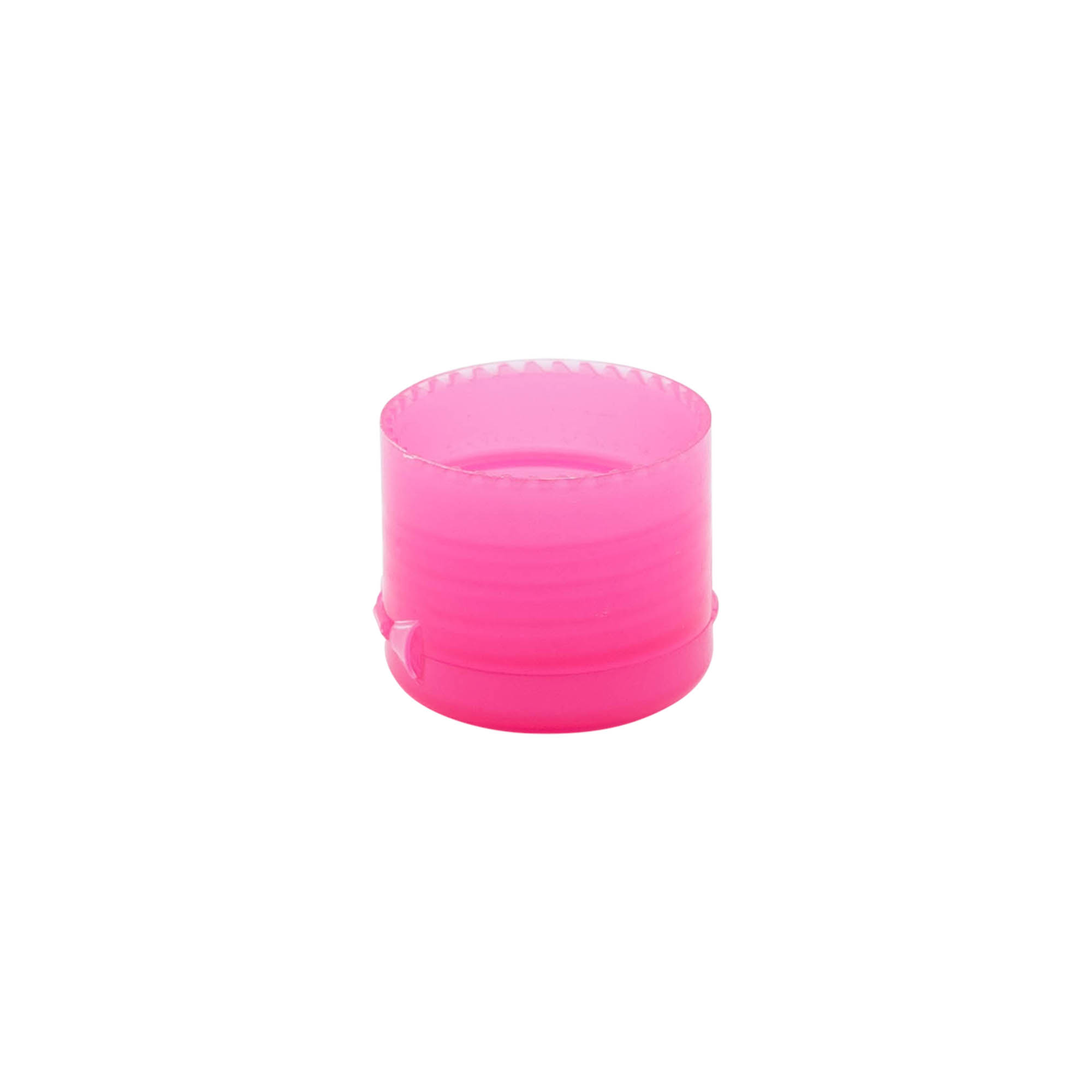 Navojni poklopac s preklopnom šarkom, PP-plastika, roze, za grlo: 24/410