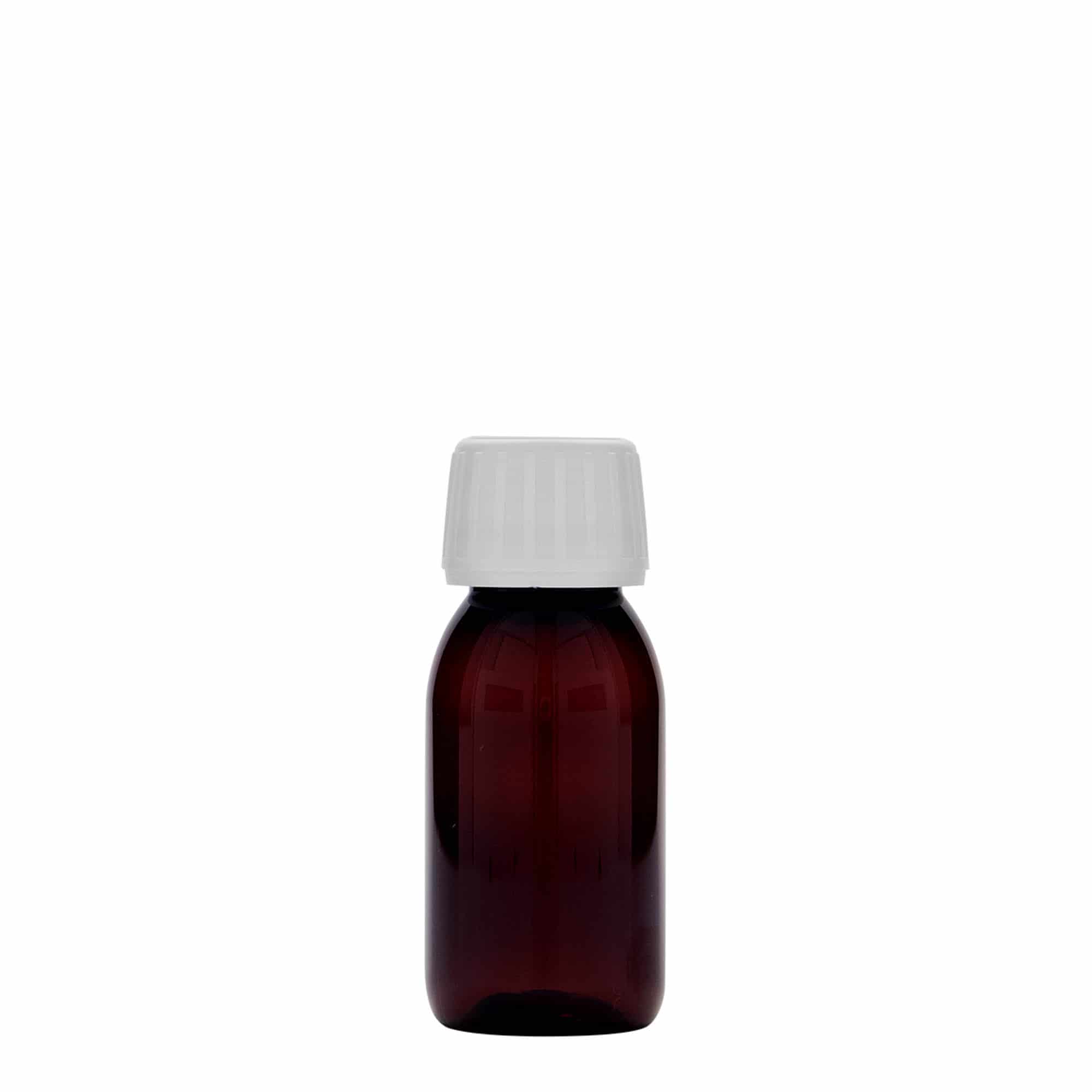 PET medicinska flaša 60 ml, smeđa, plastika, otvor: PP 28 PET medicinska flaša 60 ml, smeđa, plastika, otvor: PP 28