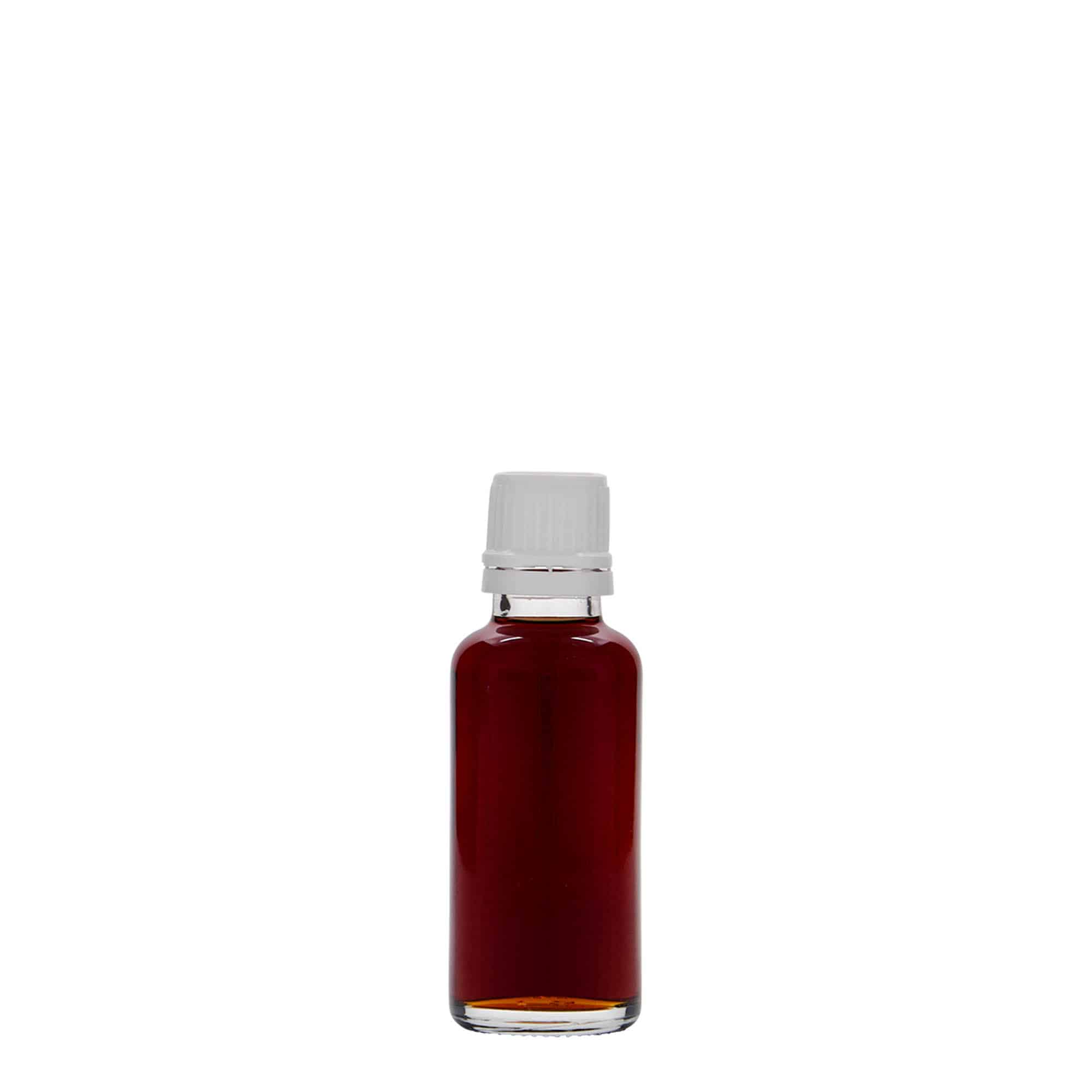 Medicinska flaša 30 ml, staklo, otvor: DIN 18