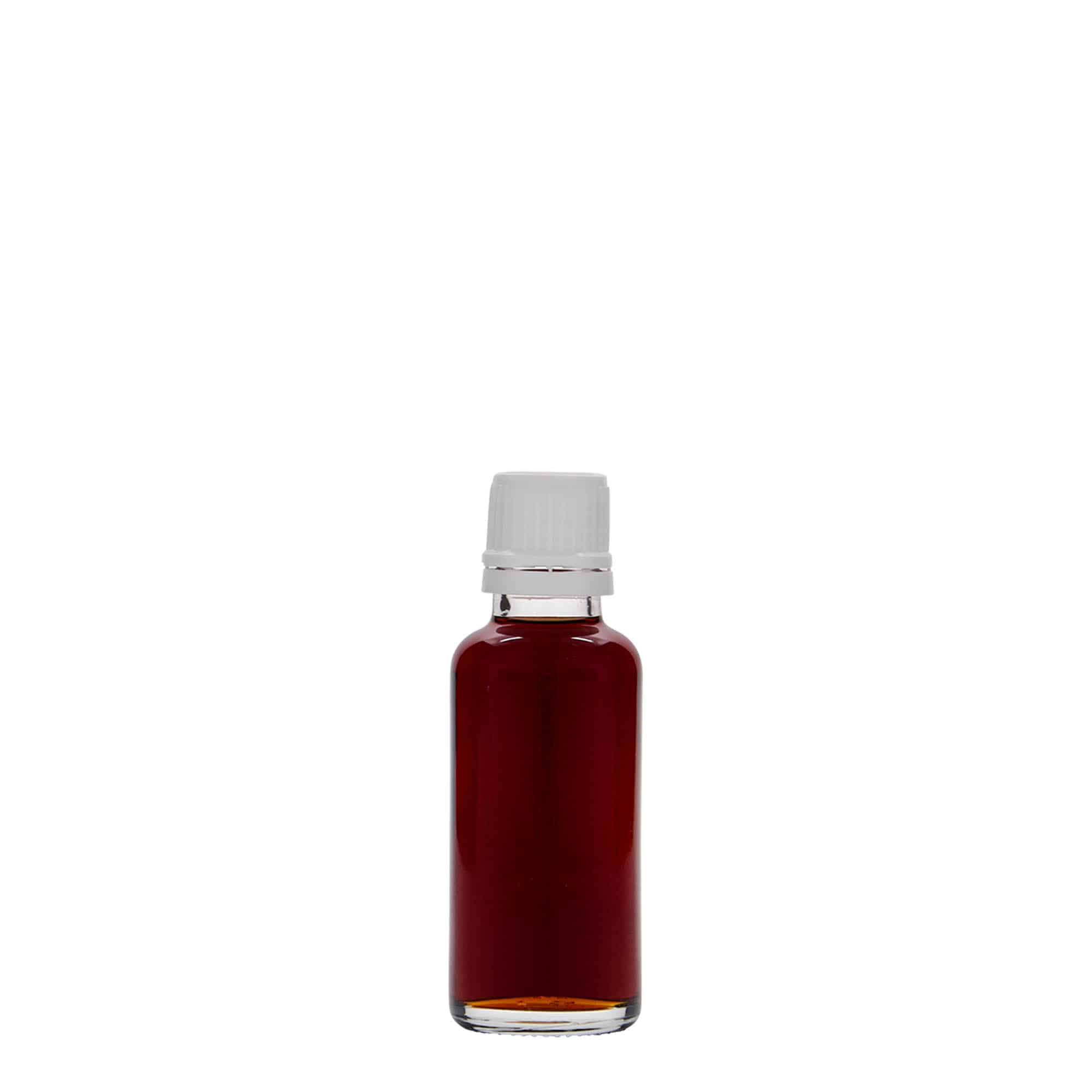 30 ml medicinska bočica, staklo, otvor: DIN 18