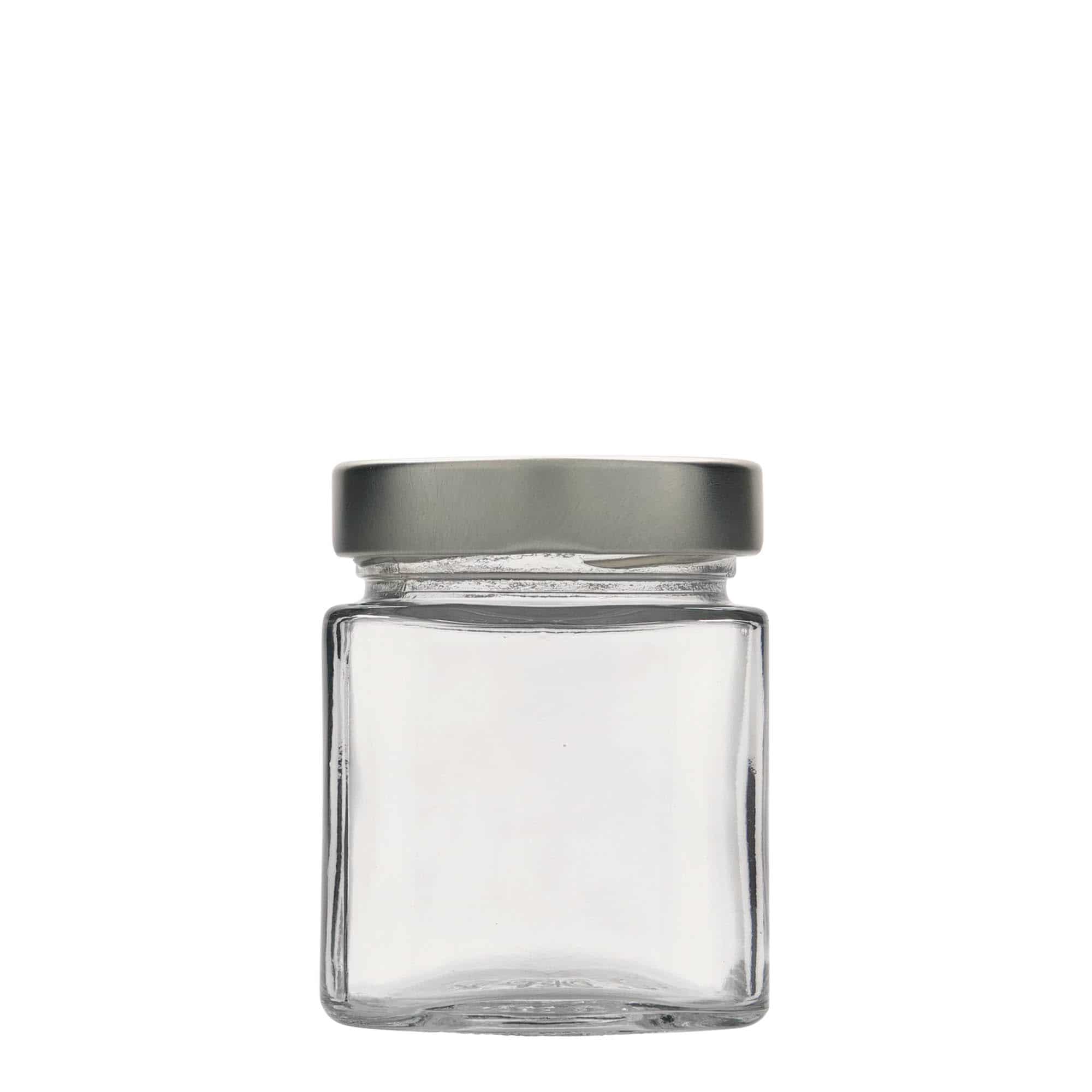 Četverougla staklenka 212 ml 'Ikarus', otvor: Deep-Twist-Off (DTO 63)