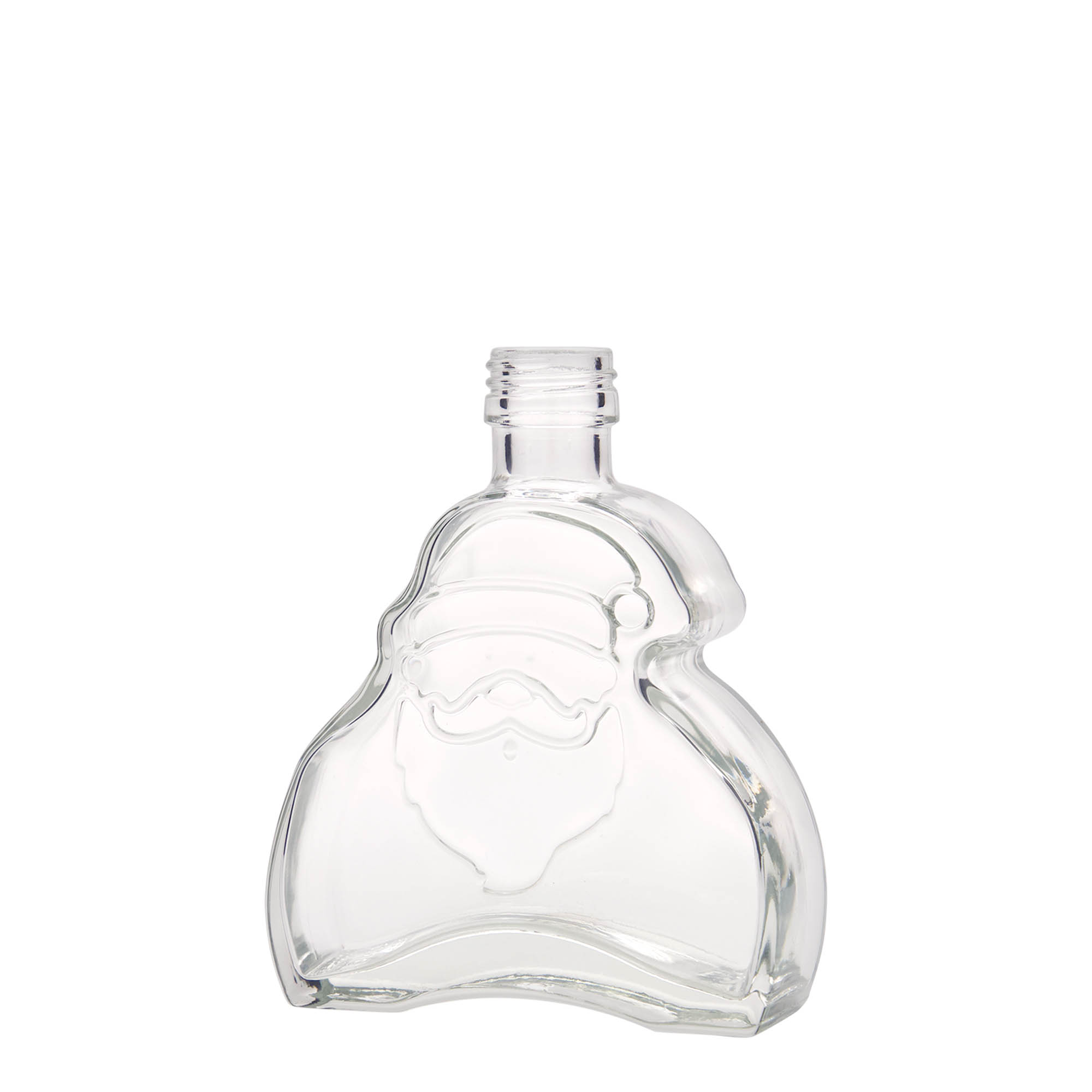 200 ml staklena boca 'Djed Mraz', grlo: PP 28