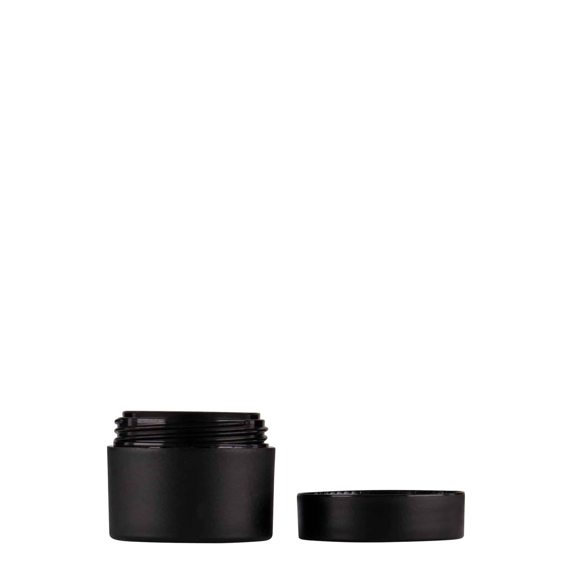 5 ml plastična posuda „Antonella“, PP, crna, otvor: navojni poklopac