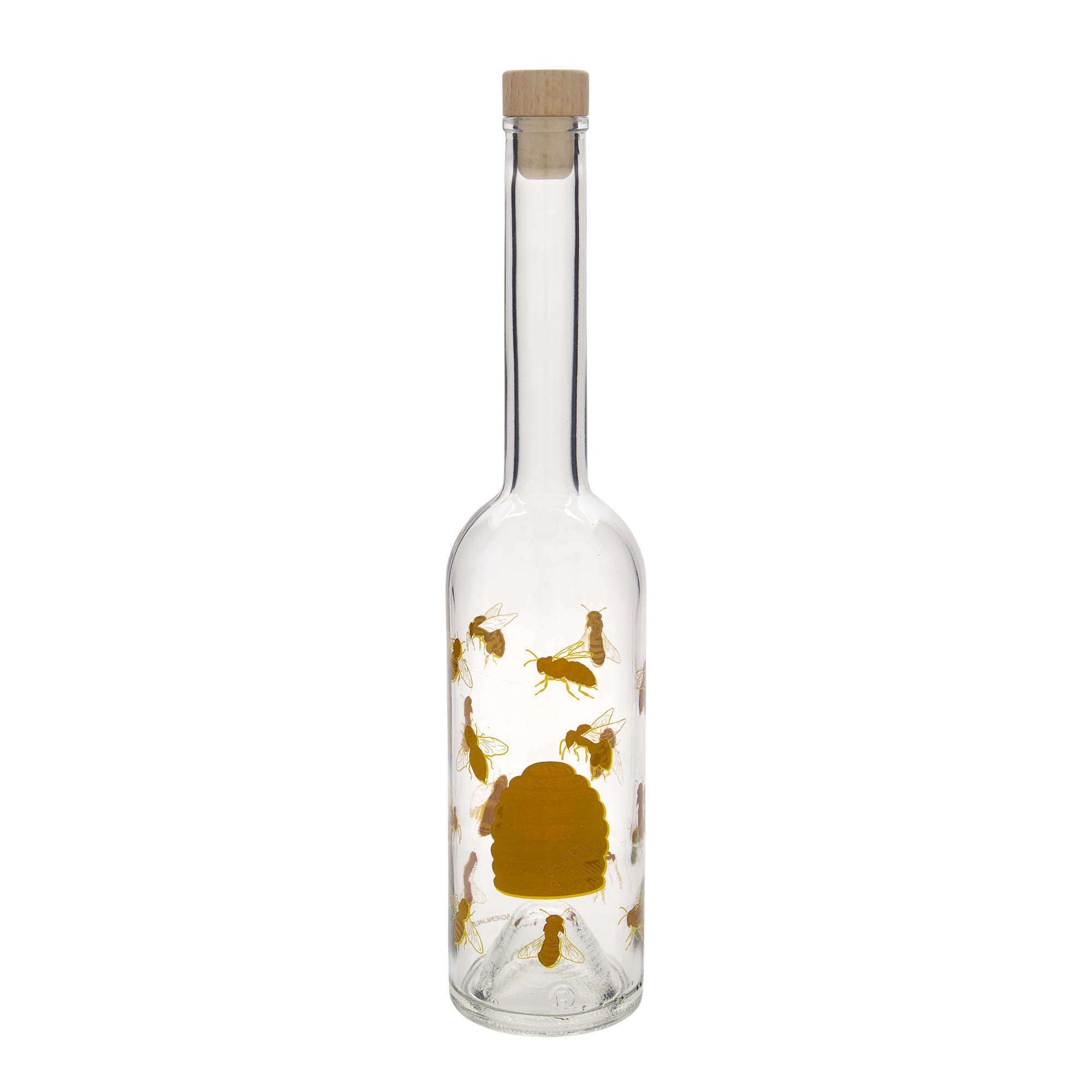 500 ml staklena boca 'Opera', motiv: pčele, otvor: pluta 500 ml staklena boca 'Opera', motiv: pčele, otvor: pluta