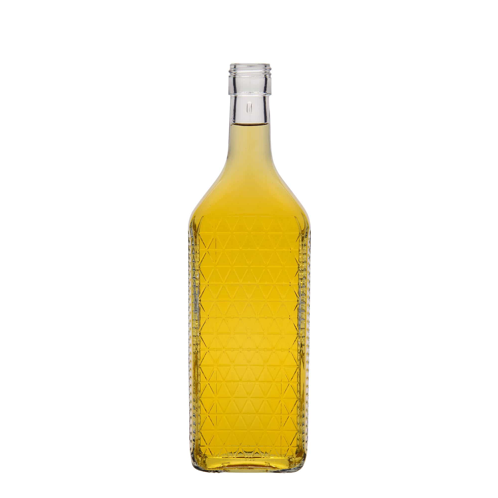 Staklena flaša 700 ml 'Caruso', kvadratna, otvor: PP 31,5