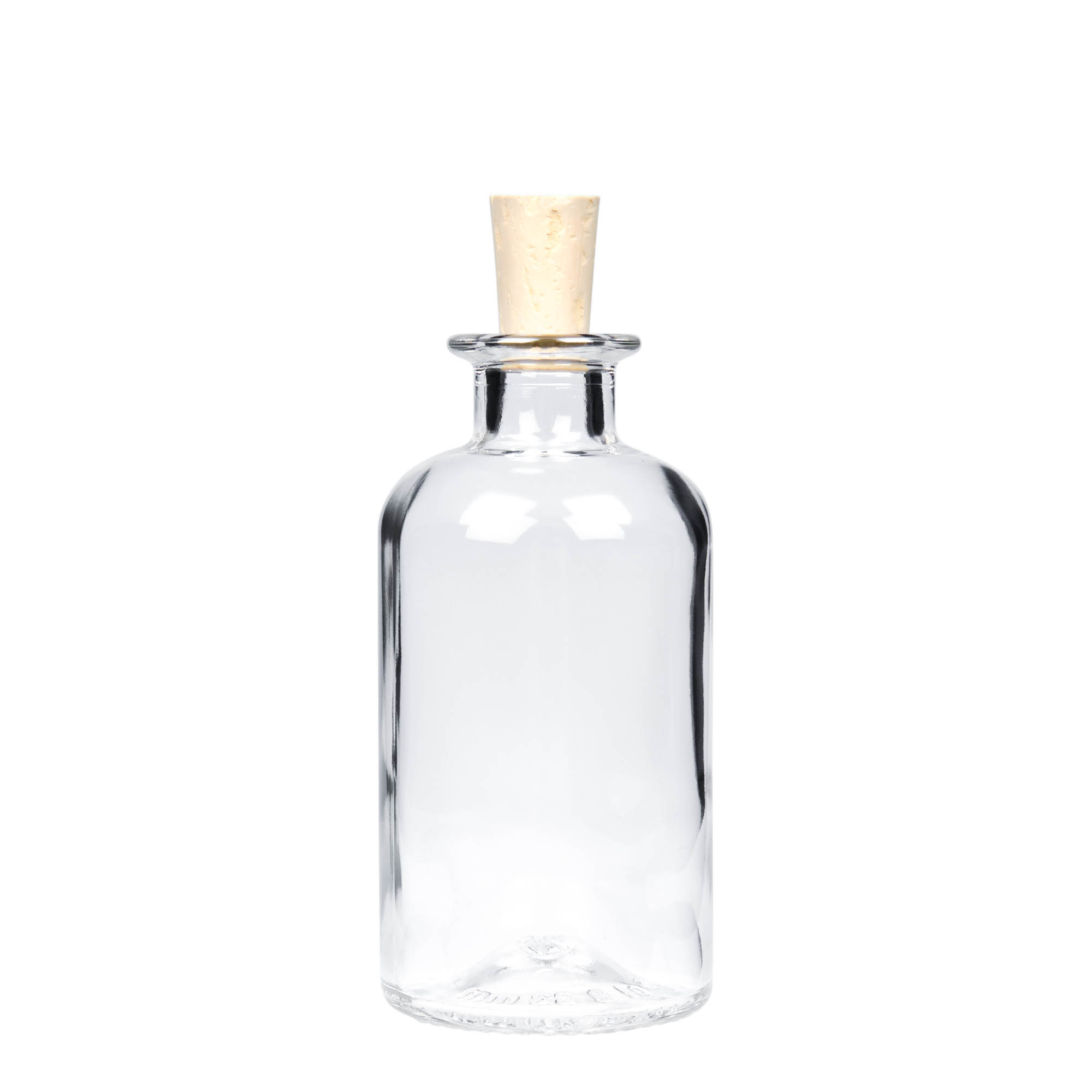250 ml staklena bočica apotekarska, grlo: pluta 250 ml staklena bočica apotekarska, grlo: pluta