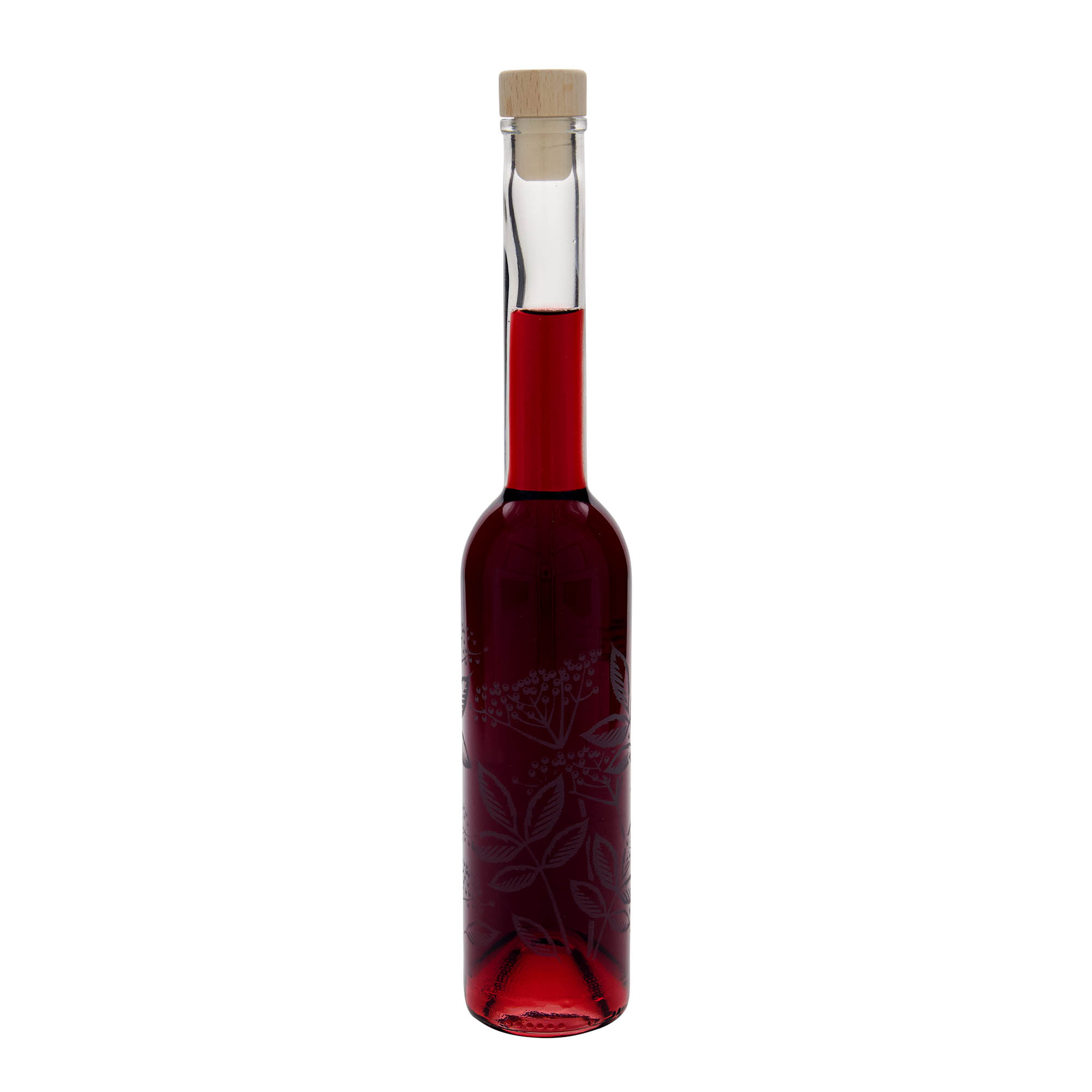 350 ml staklena boca 'Opera', motiv: bazga, otvor: pluta 350 ml staklena boca 'Opera', motiv: bazga, otvor: pluta