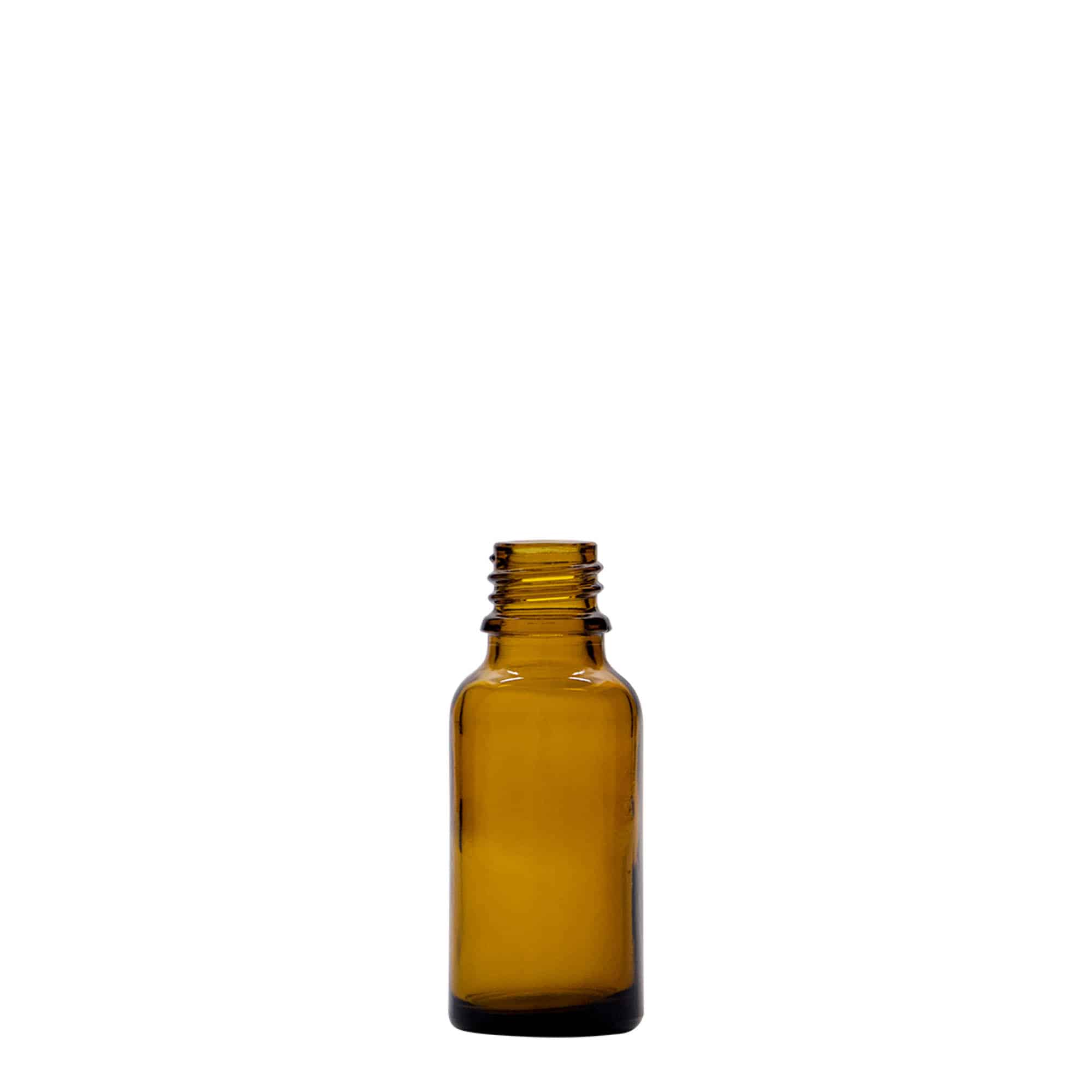 Medicinska flaša 20 ml, staklo smeđa, otvor: DIN 18 Medicinska flaša 20 ml, staklo smeđa, otvor: DIN 18