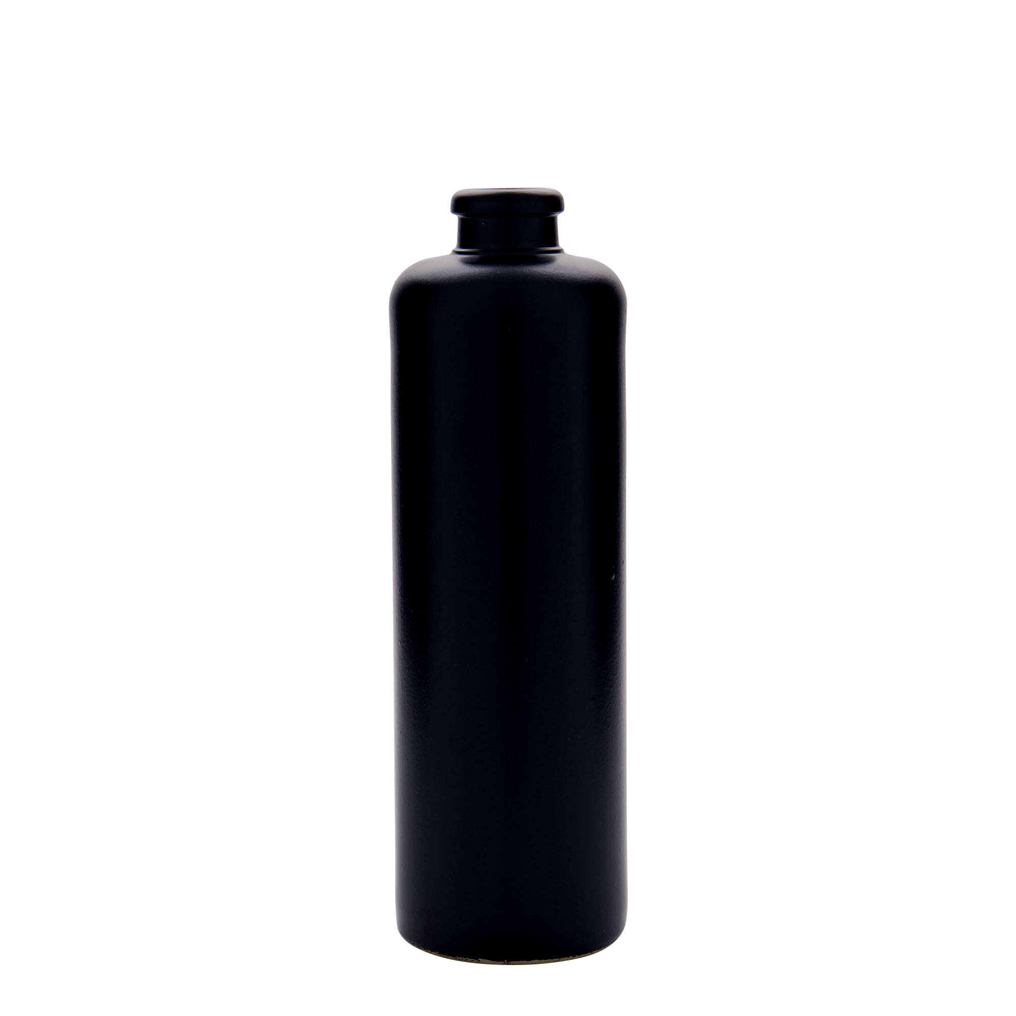 500 ml glineni vrč, kamenina, crni, grlo: pluta