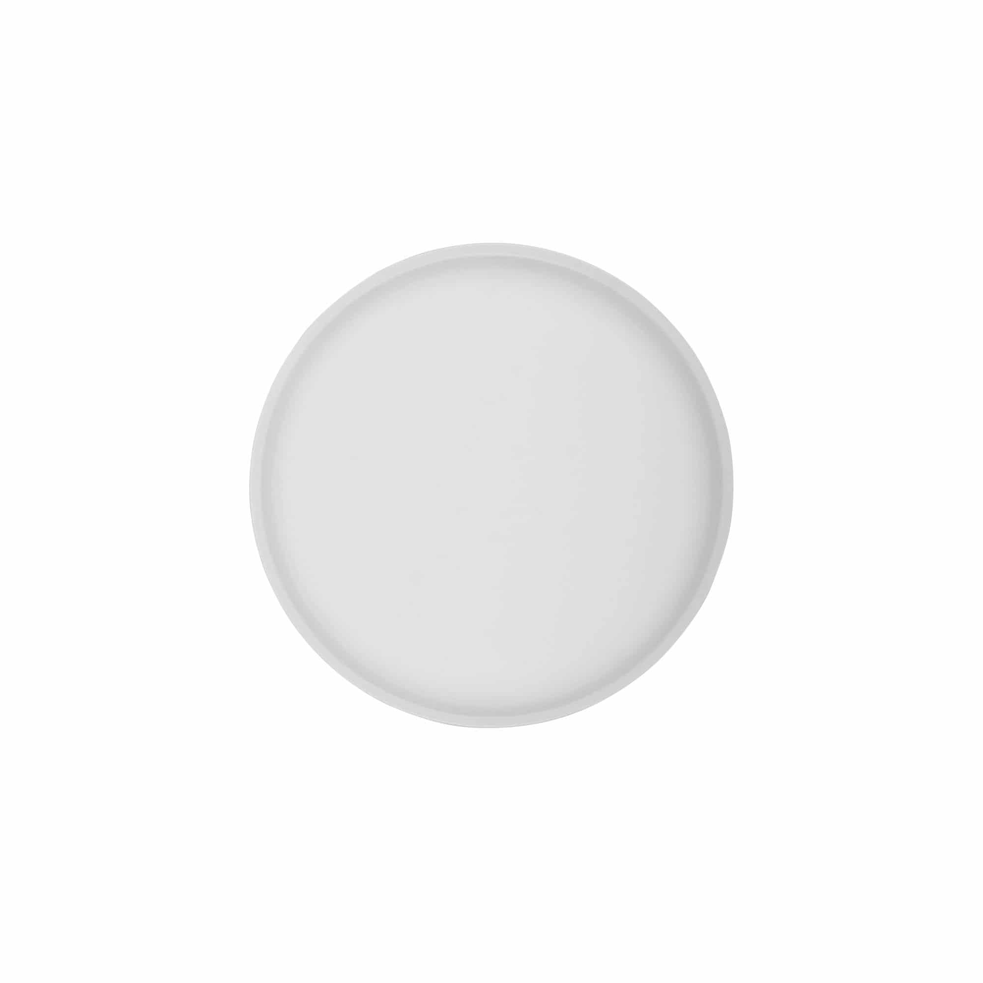 Navojni zatvarač 'Clear/Platin Edition', PP plastika, bijela, za otvor: 70/2P
