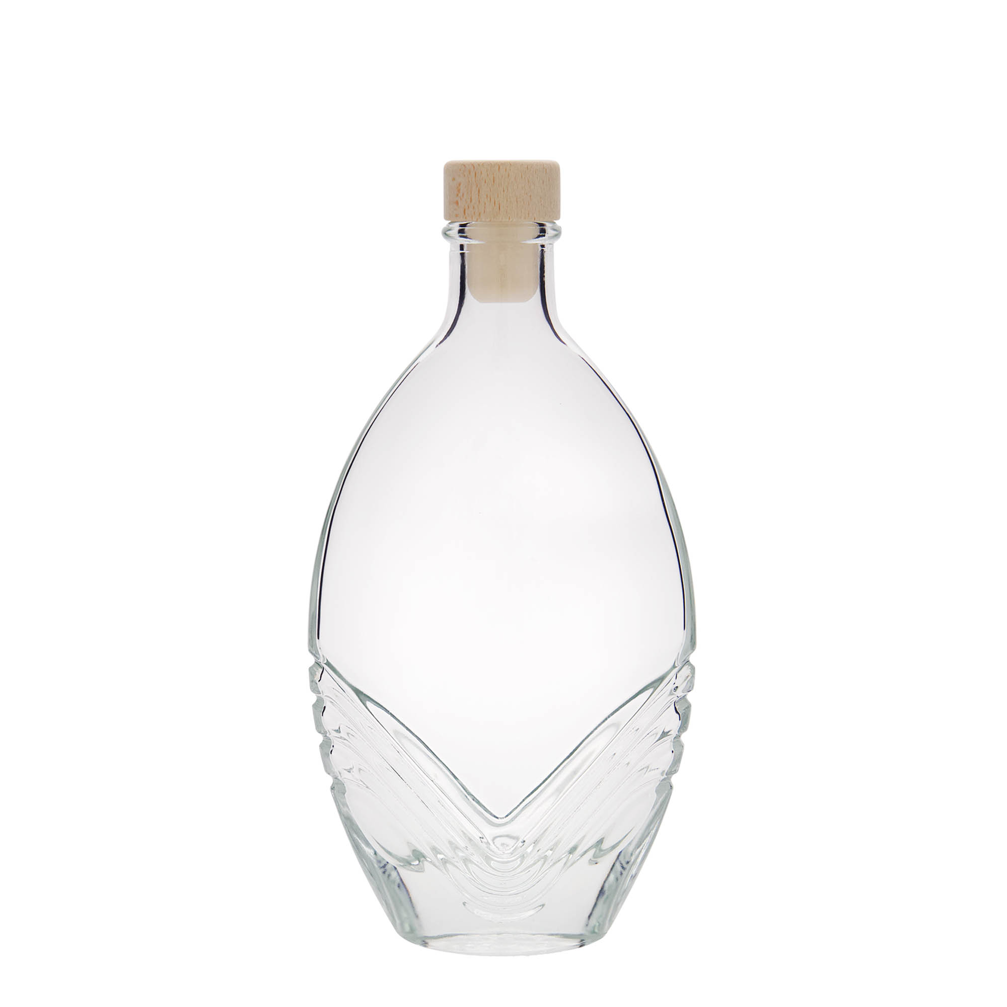 200 ml staklena boca „Florence“, ovalna, otvor: čep
