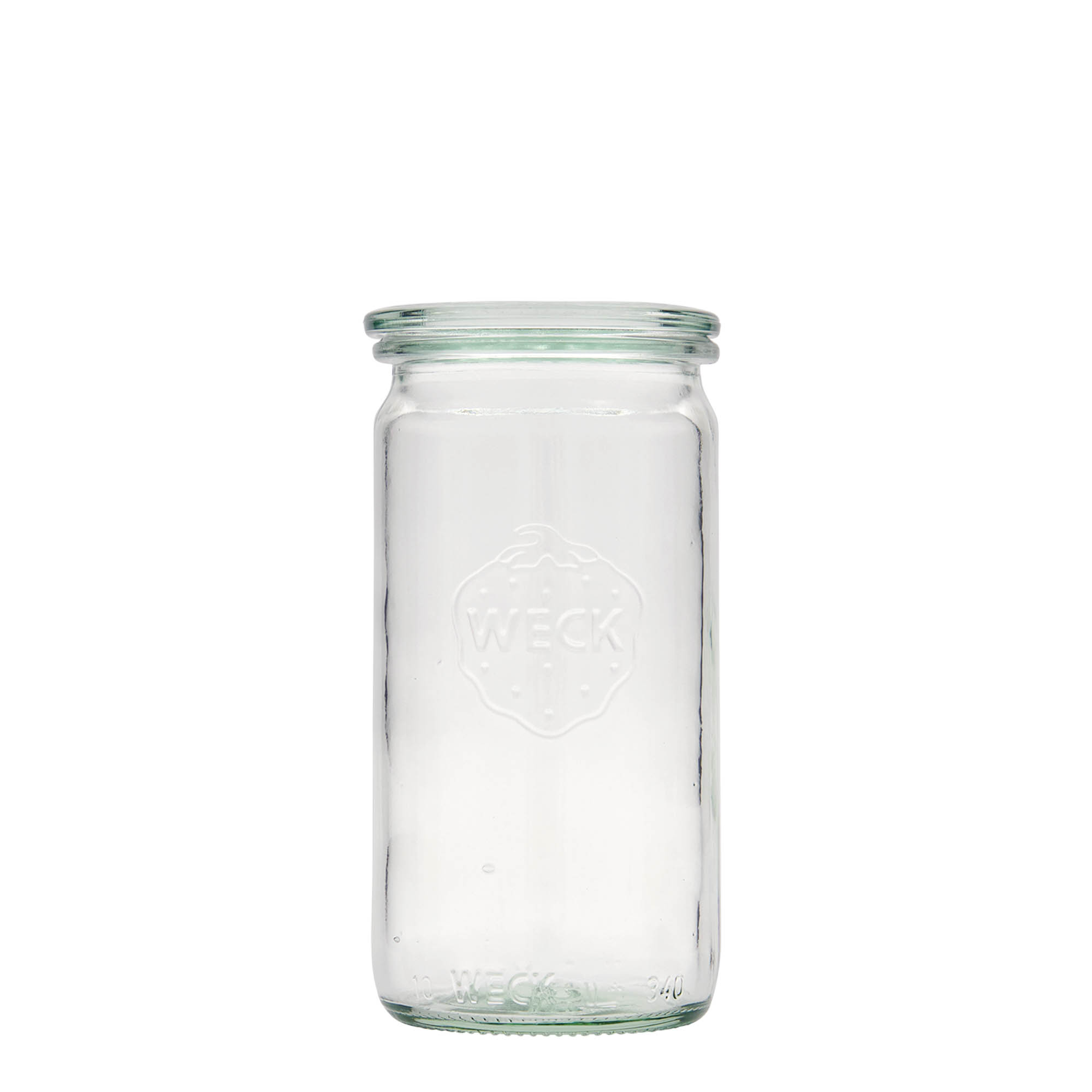 340 ml WECK cilindar staklena tegla, otvor: okrugli rub