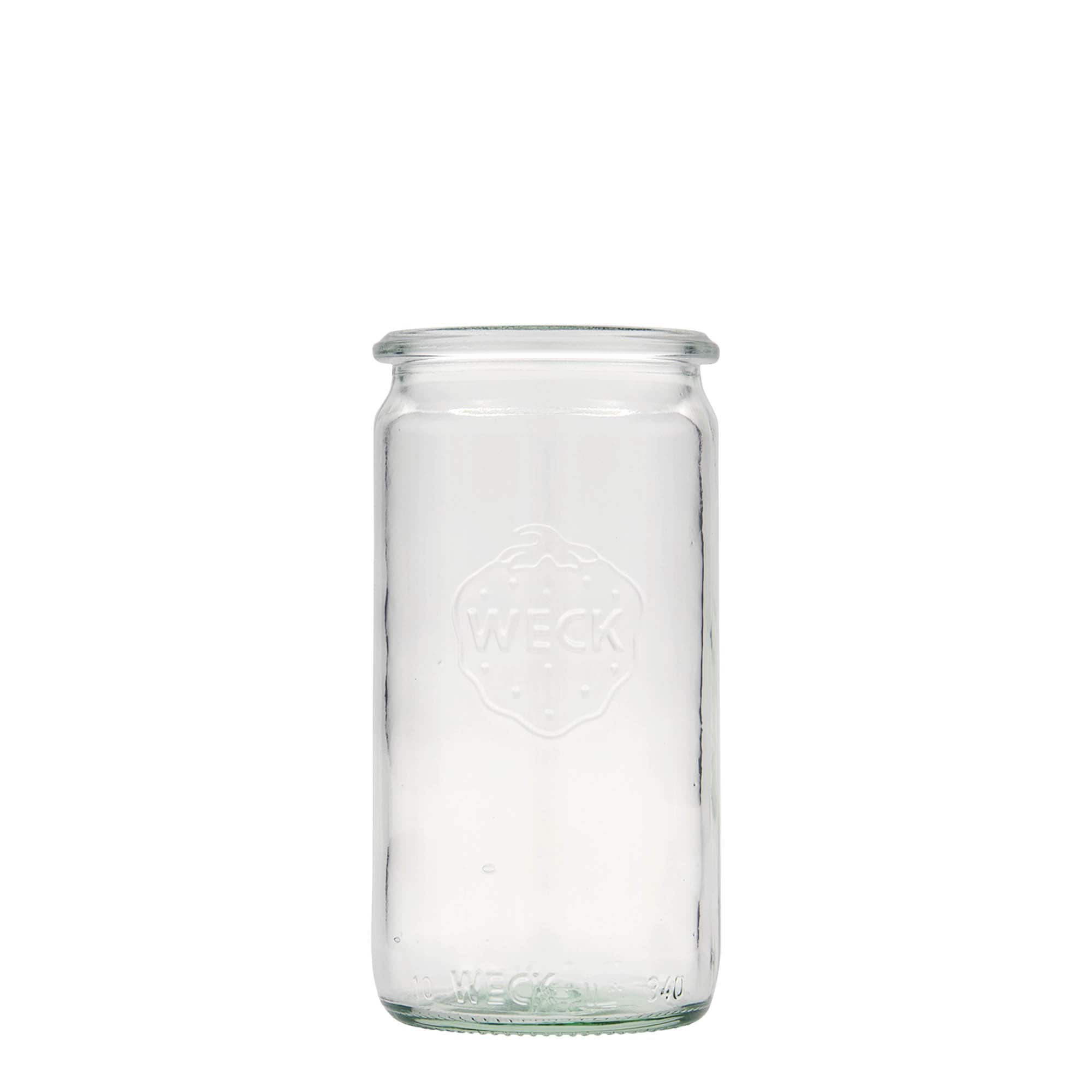 340 ml WECK cilindar staklena tegla, otvor: okrugli rub
