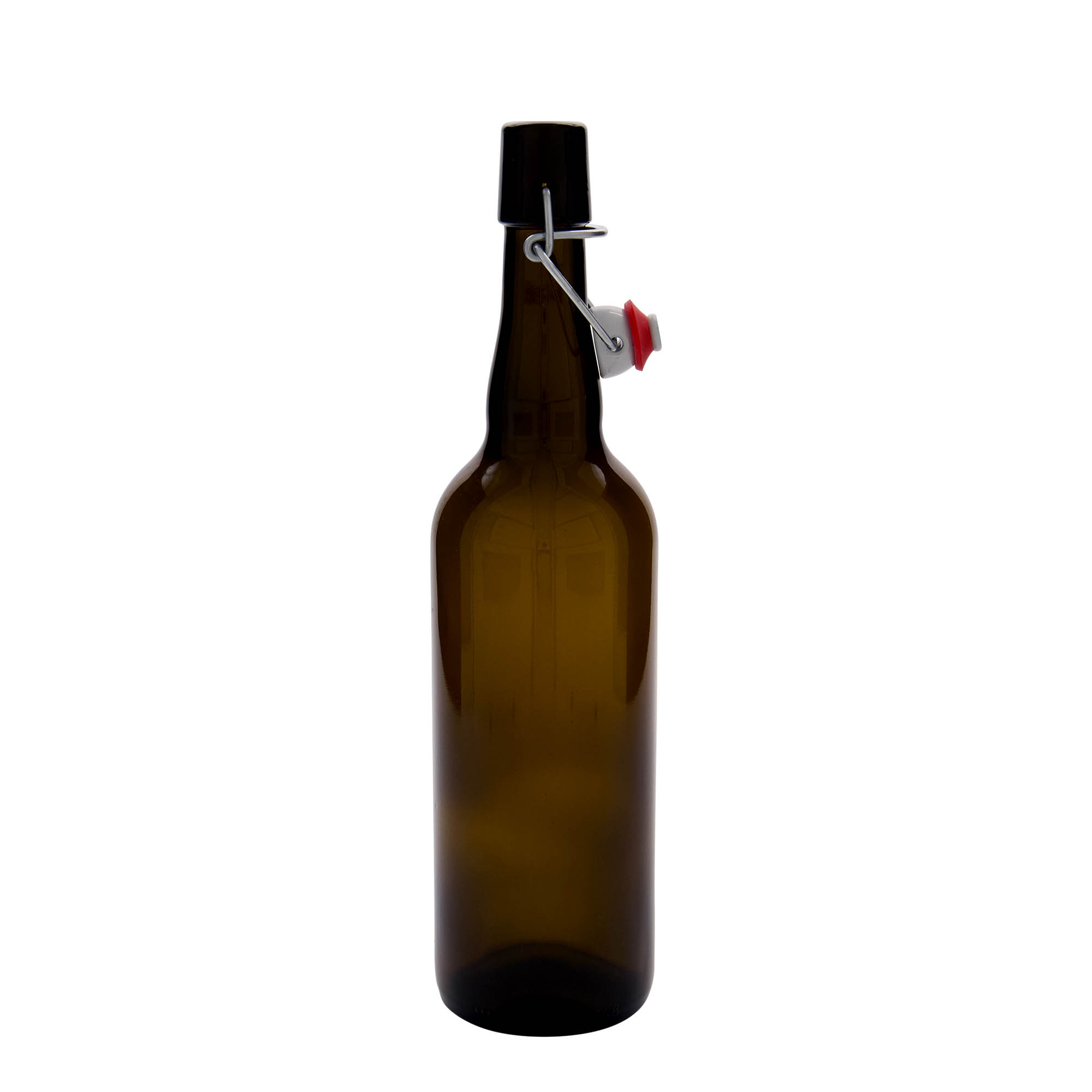 750 ml boca piva Belgija, staklo, smeđa, grlo: zatvarač s kopčom