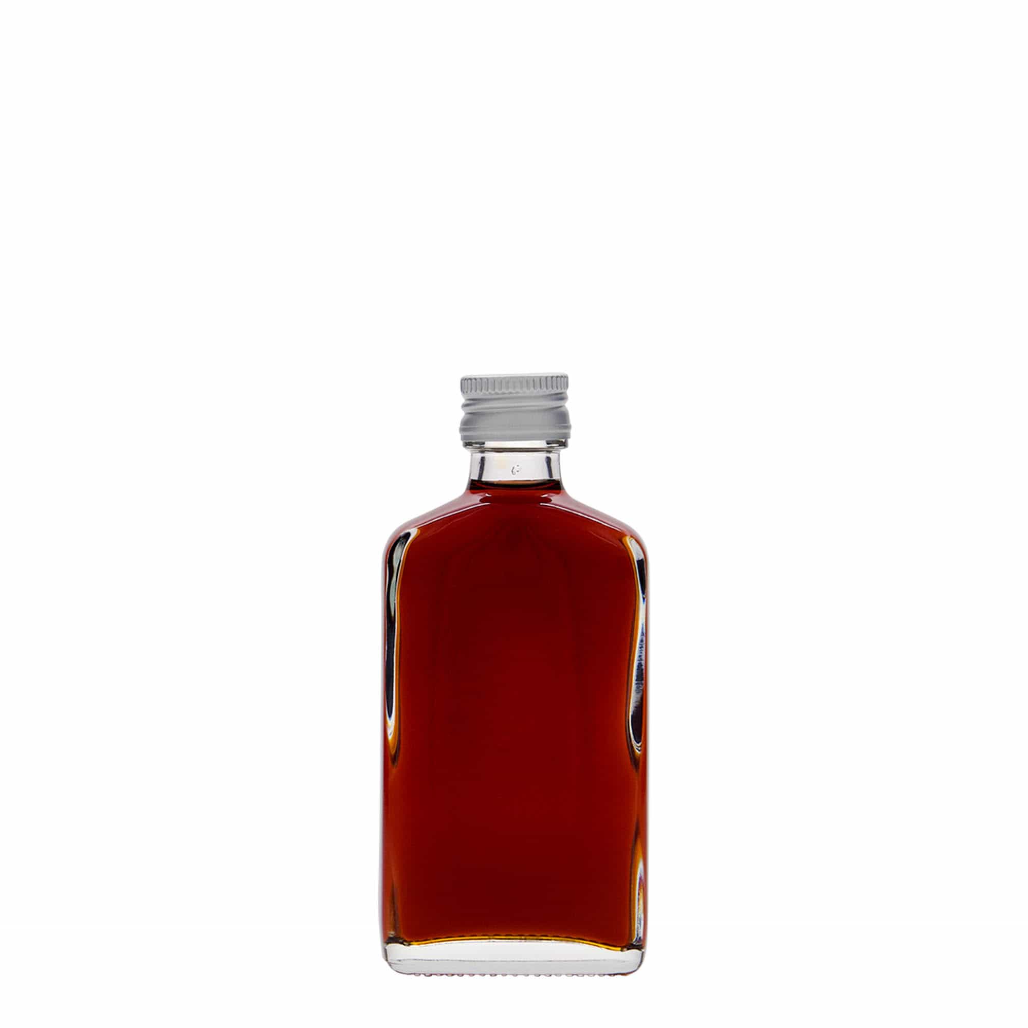 50 ml džepna bočica, pravougaona, staklo, otvor: PP 18