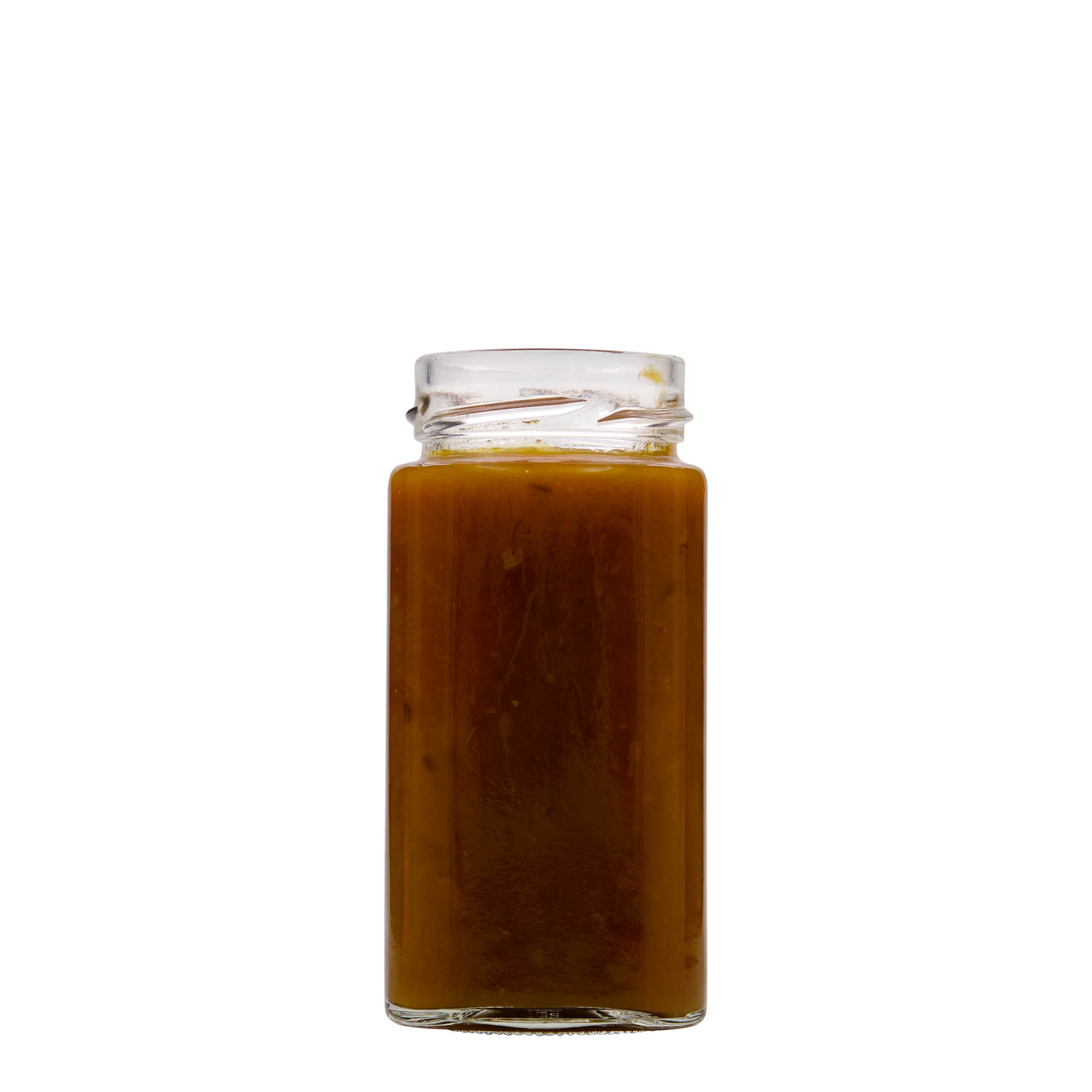 314 ml četvrtasta staklena tegla 'Funny', otvor: Deep-Twist-Off (DTO 58)