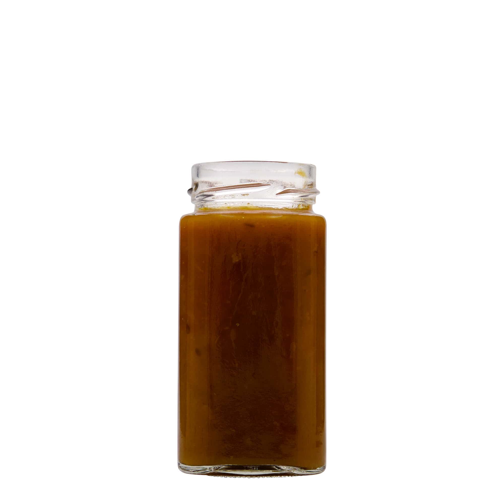 314 ml četvrtasta staklena tegla 'Funny', otvor: Deep-Twist-Off (DTO 58) 314 ml četvrtasta staklena tegla 'Funny', otvor: Deep-Twist-Off (DTO 58)