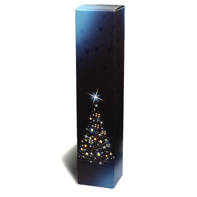 Poklon kutija 'X-Mas Tree', pravougaona, karton, plava