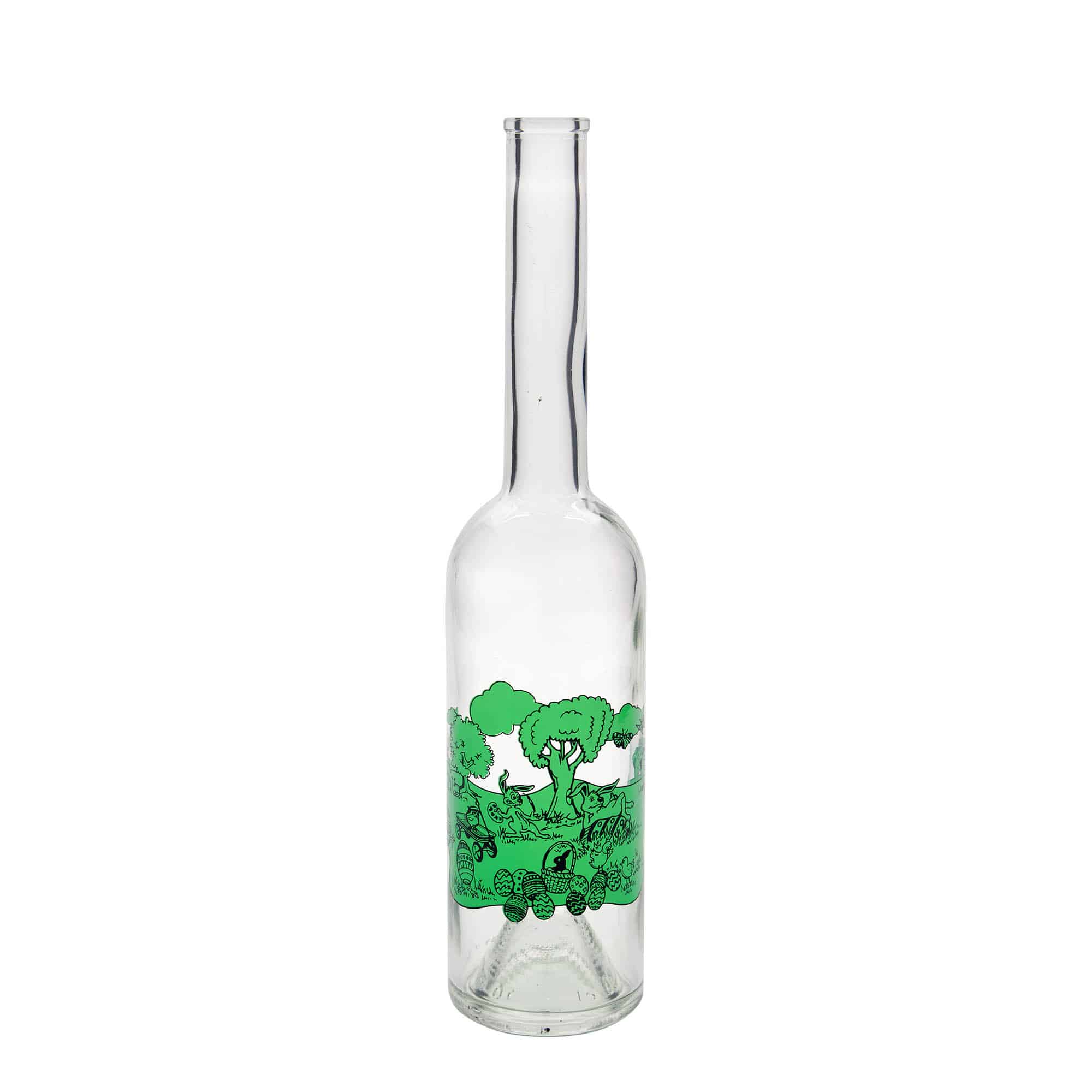 Staklena flaša 500 ml 'Opera', motiv: Sretan Uskrs, otvor: Pluto Staklena flaša 500 ml 'Opera', motiv: Sretan Uskrs, otvor: Pluto