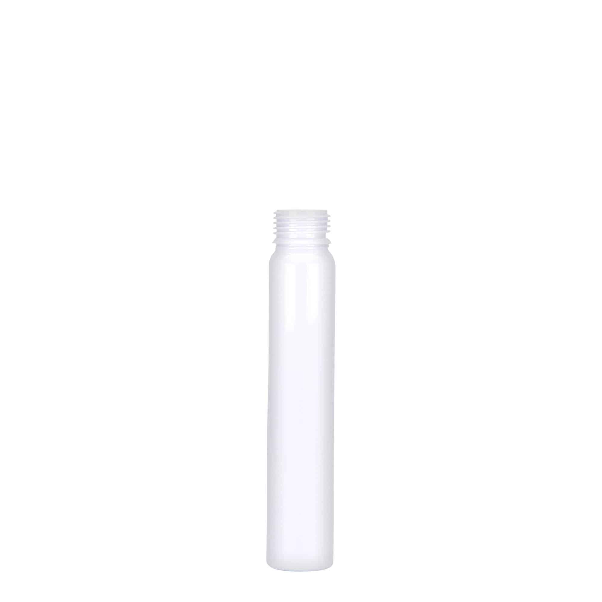 25 ml PET-cijev, plastika, bijela, otvor: navojni poklopac