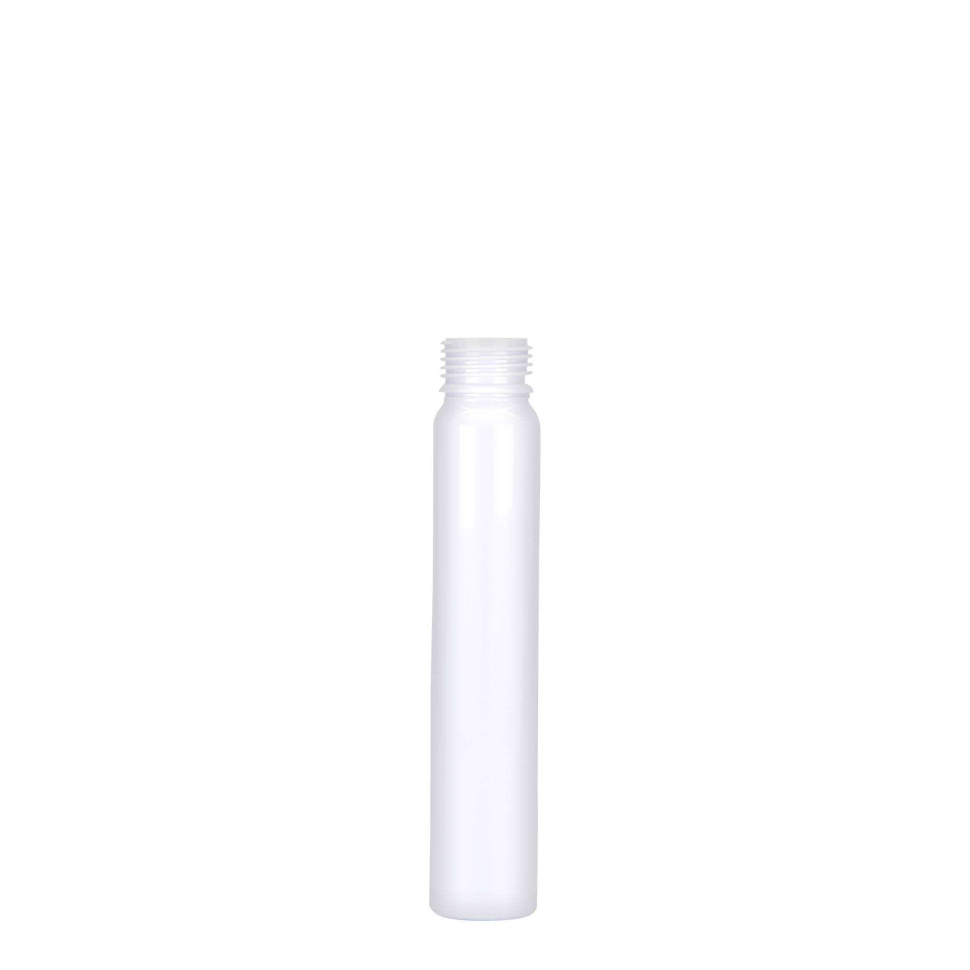25 ml PET-cijev, plastika, bijela, otvor: navojni poklopac