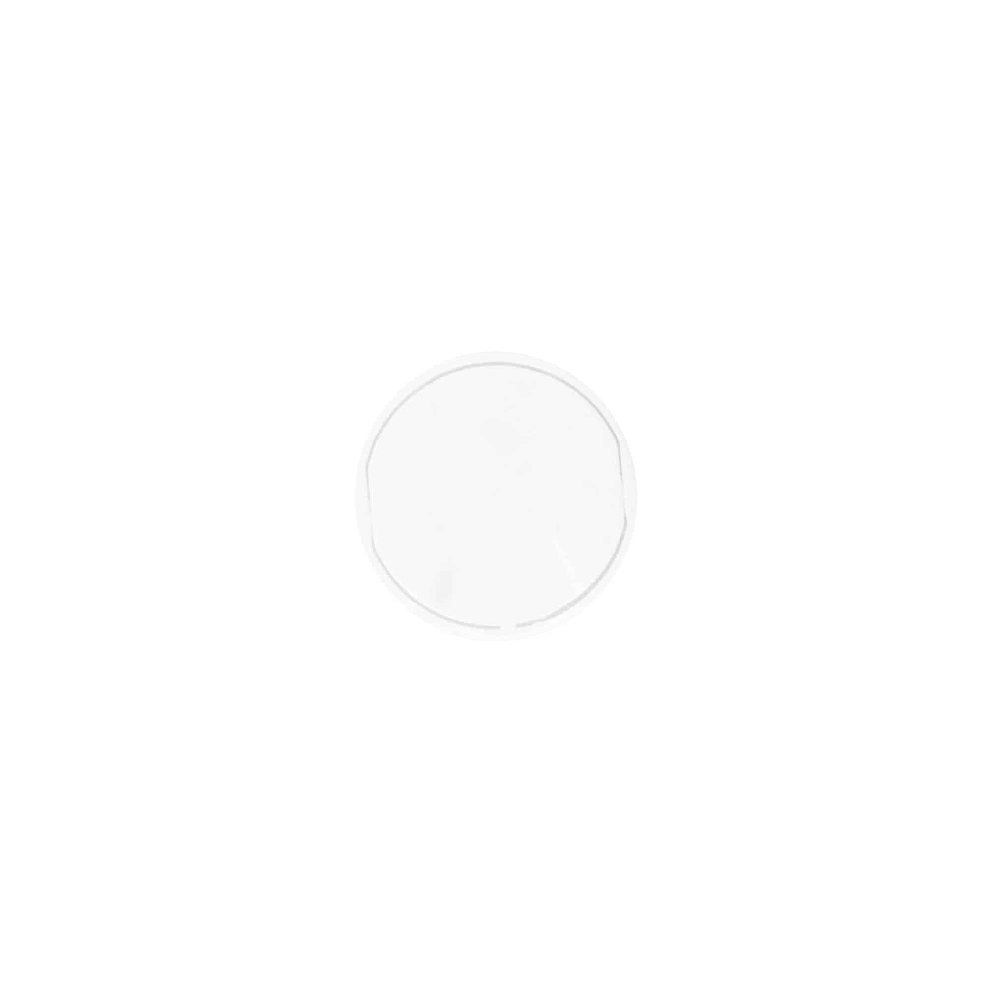 Navojni zatvarač Disc Top, PP plastika, bijela, za otvor: 20/410