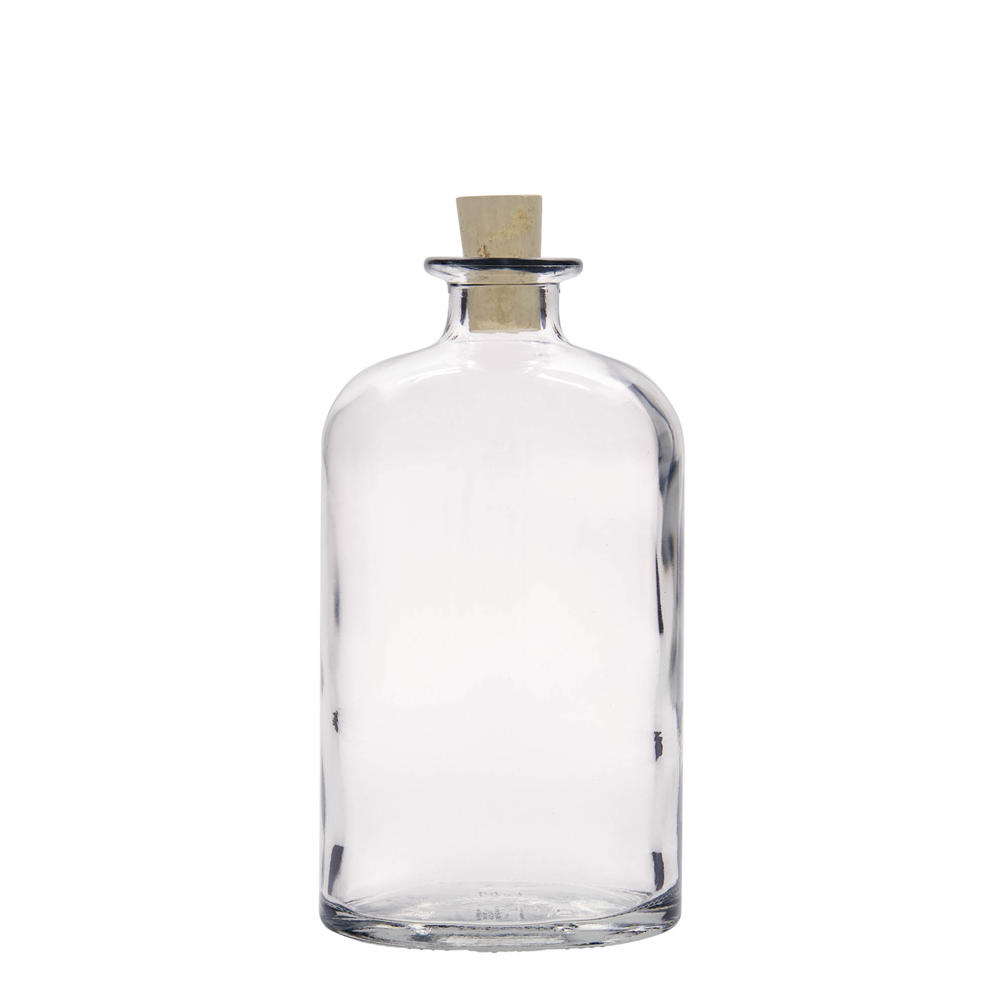 500 ml staklena boca „Dundee“, ovalna, grlo: čep