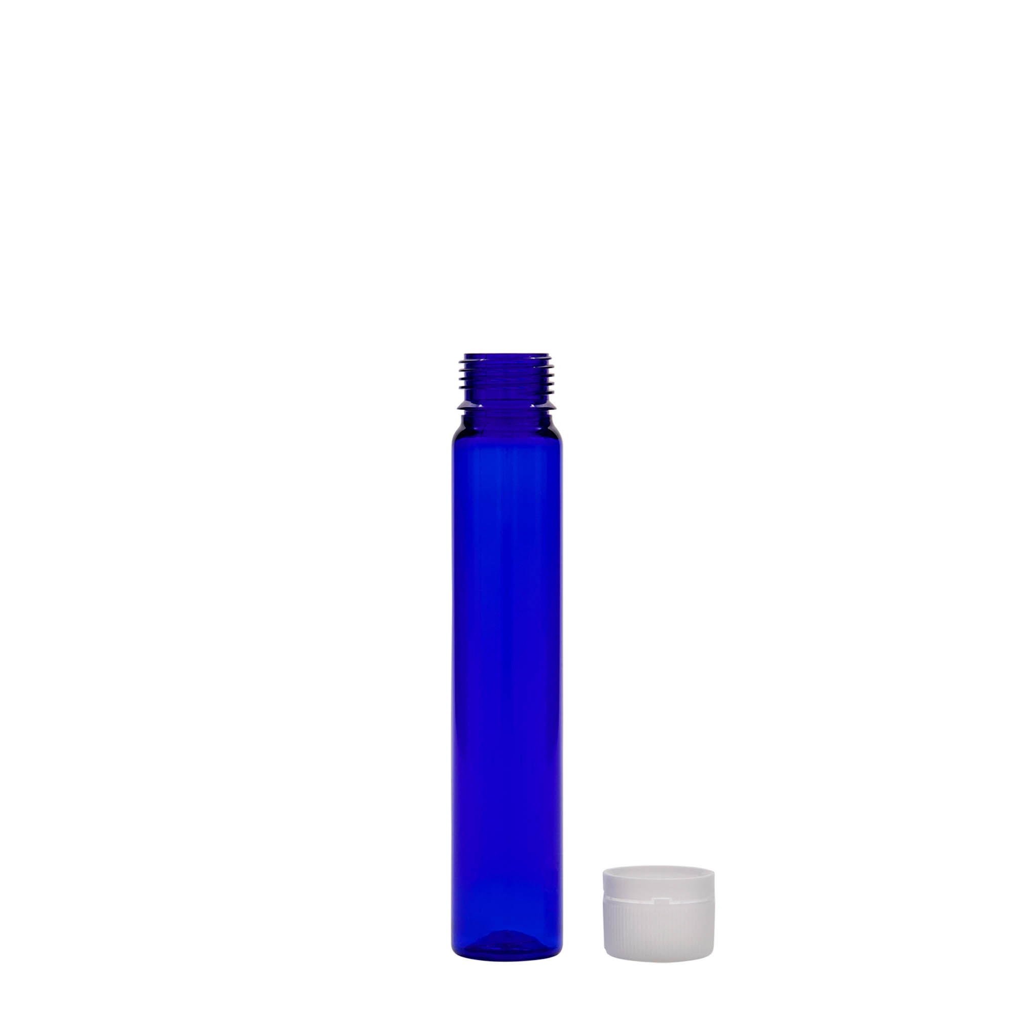 25 ml PET-cijev, plastika, kraljevsko plava, otvor: navojni zatvarač