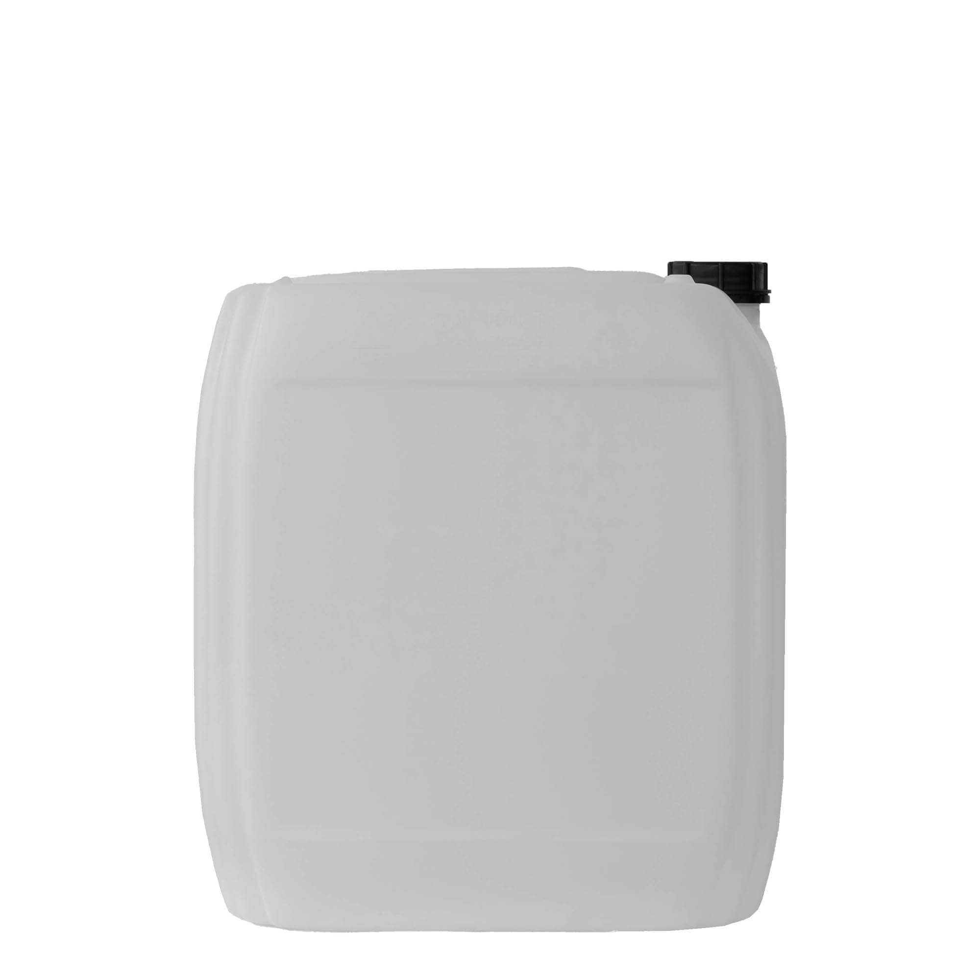 30 l kanister, pravougaoni, HDPE plastika, prirodni, otvor: ND 60