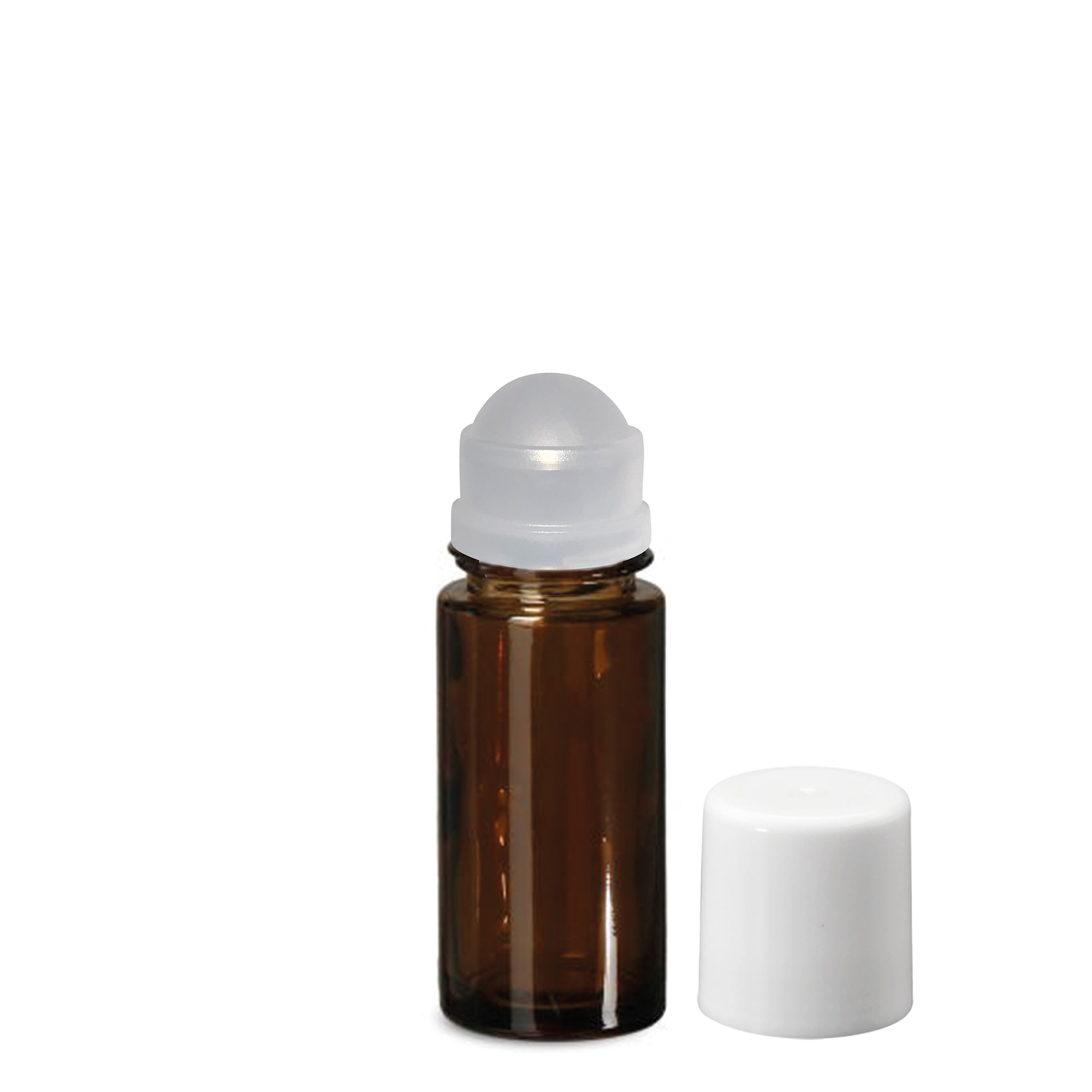 50 ml roll-on boca, staklo, smeđa, otvor: zatvarač na navoj
