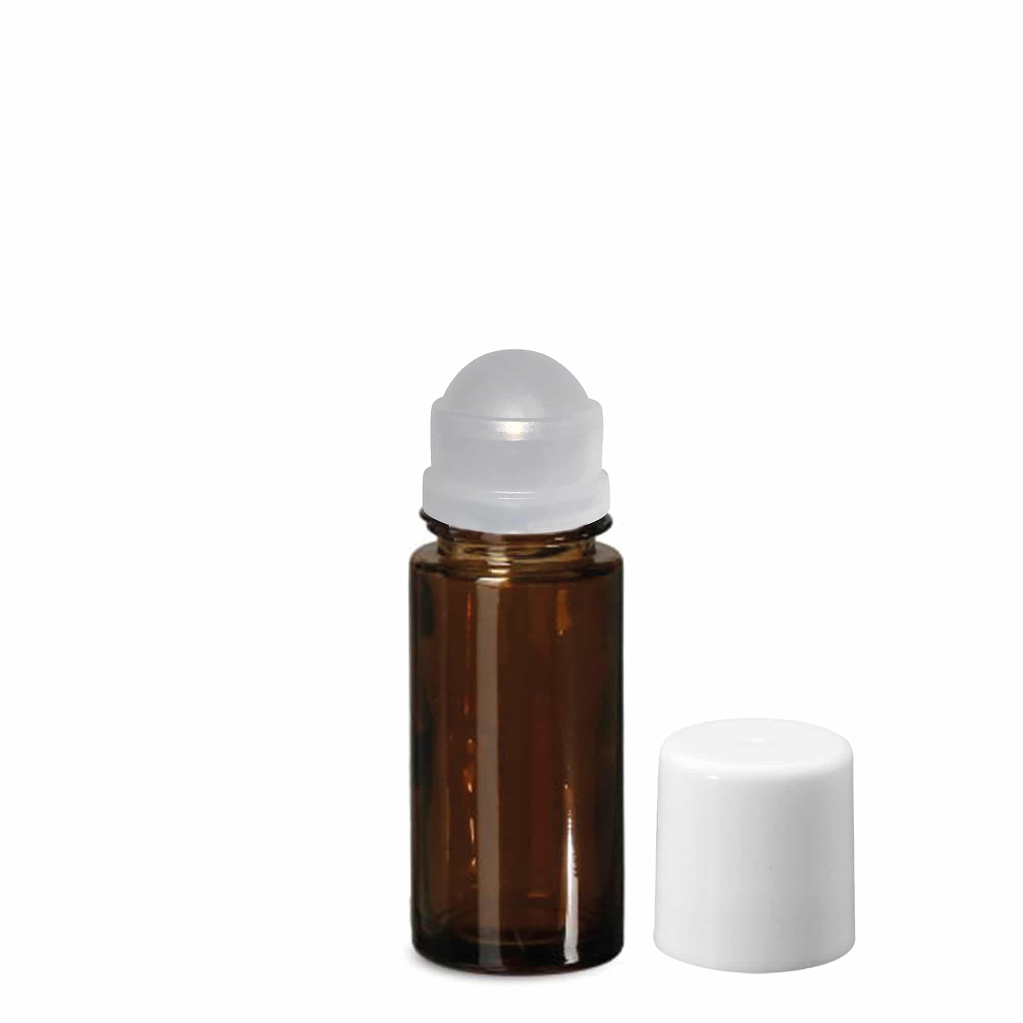50 ml roll-on boca, staklo, smeđa, otvor: zatvarač na navoj