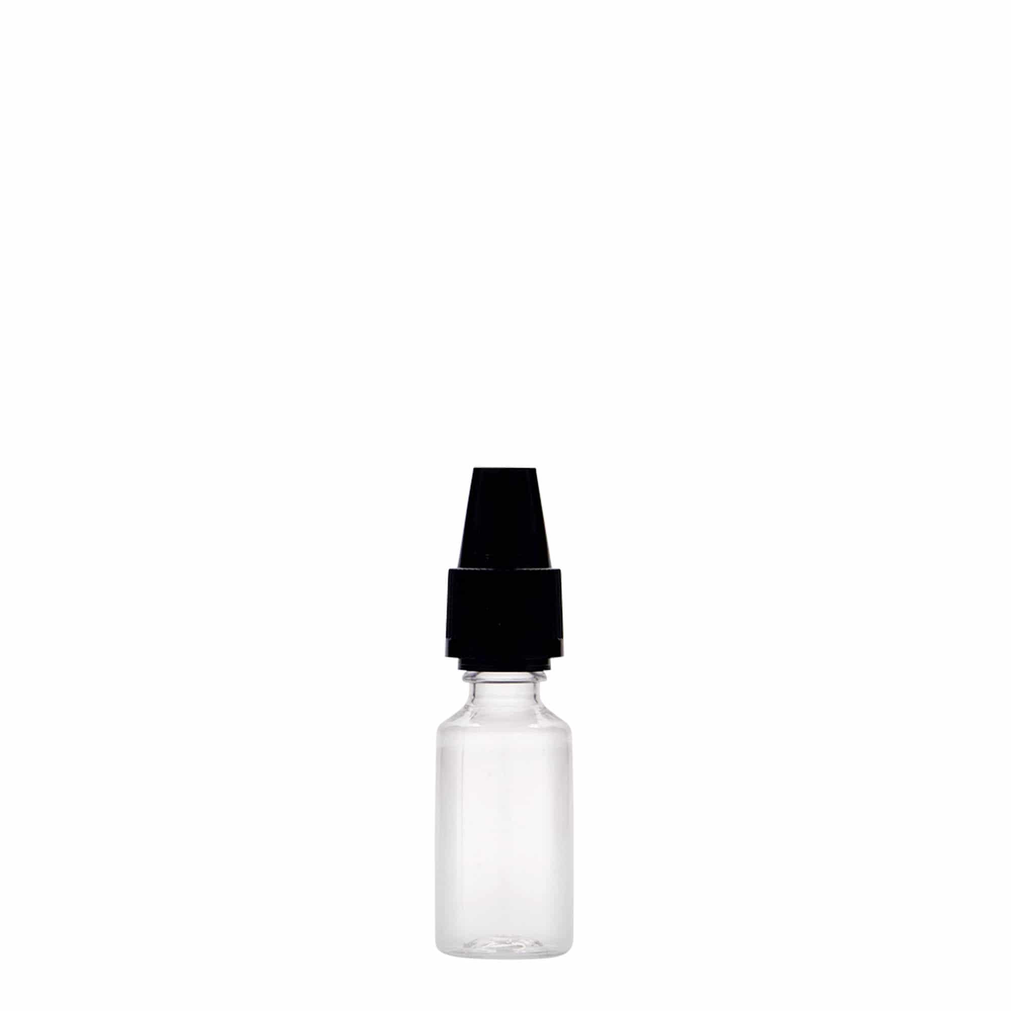 10 ml PET boca 'E-Liquid' sa sigurnosnim zatvaračem za kvalitet i djecu, plastika, otvor: navojni zatvarač