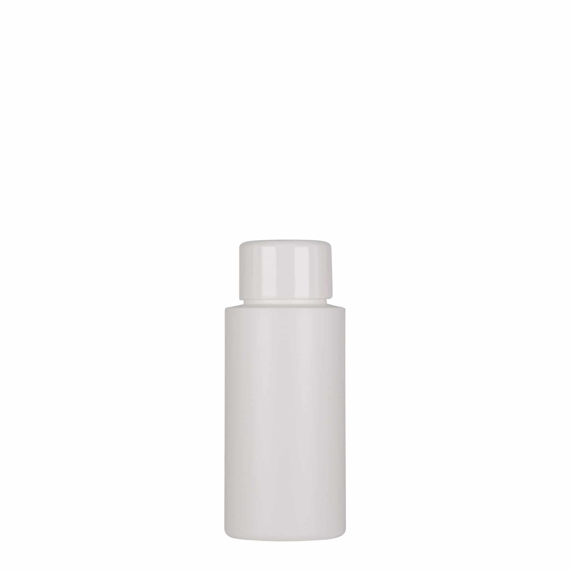 Plastična flaša 50 ml 'Pipe', Green HDPE, bijela, otvor: GPI 24/410