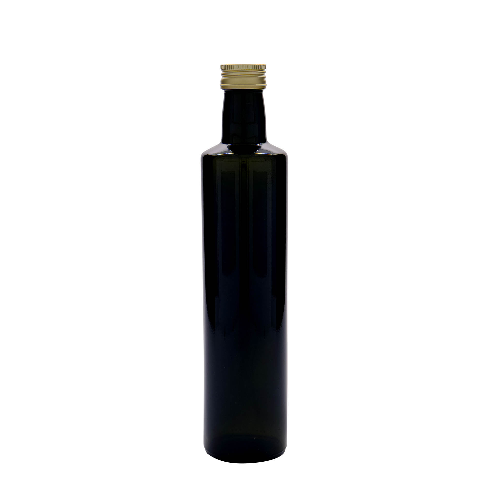 500 ml staklena boca „Dorica“, antikno zelena, grlo: PP 31,5