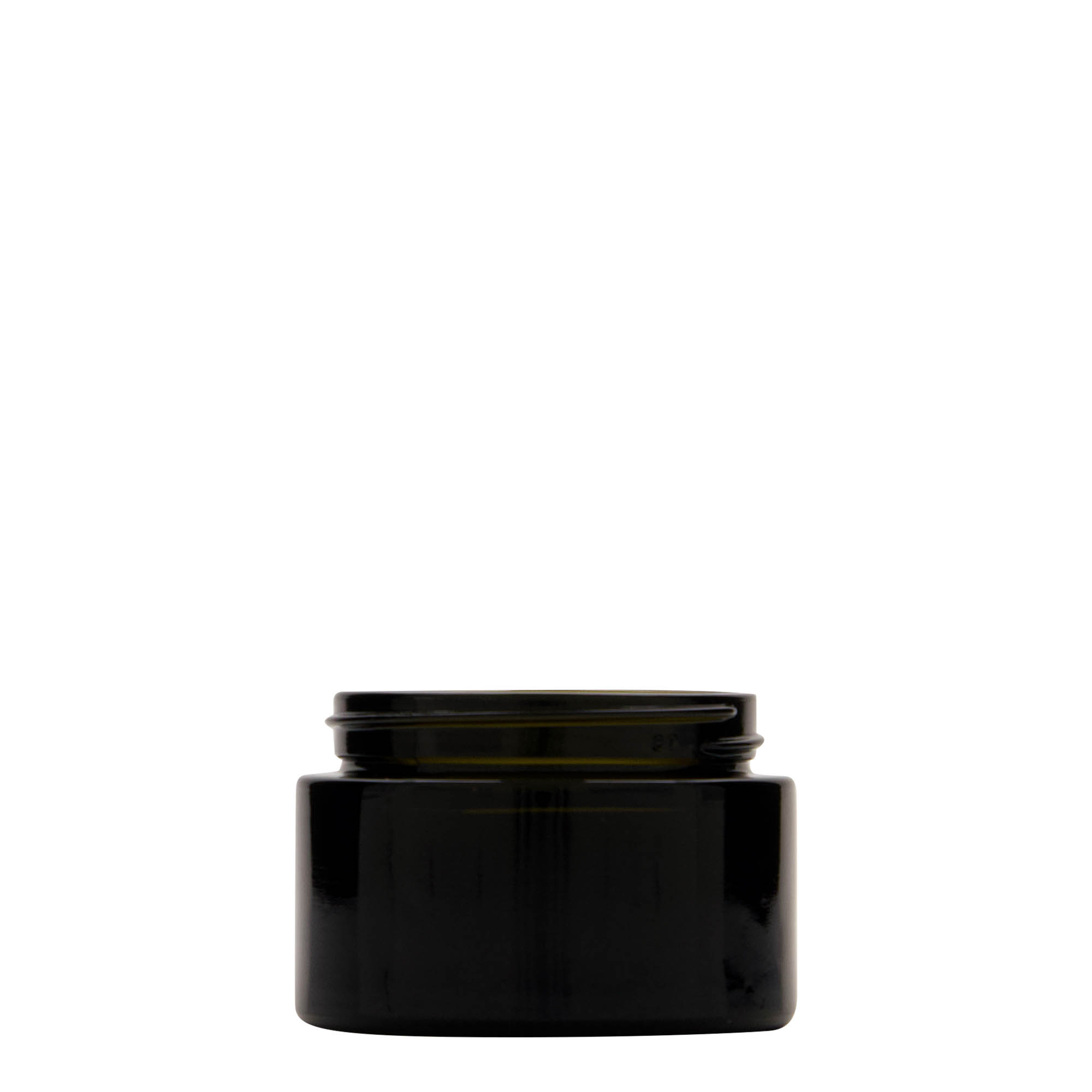 50 ml reciklažna teglica 'Floria', staklo, antikno zelena, grlo: 58/400