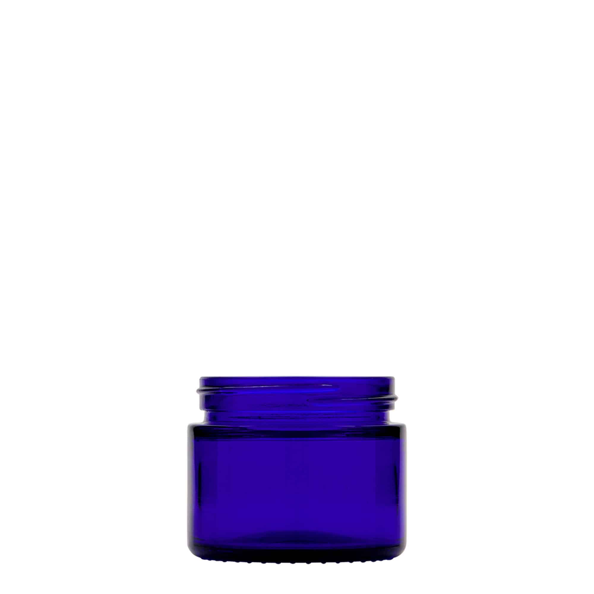 Teglica 50 ml 'Blue Edition', staklo, kraljevsko plava, otvor: Navojni zatvarač Teglica 50 ml 'Blue Edition', staklo, kraljevsko plava, otvor: Navojni zatvarač