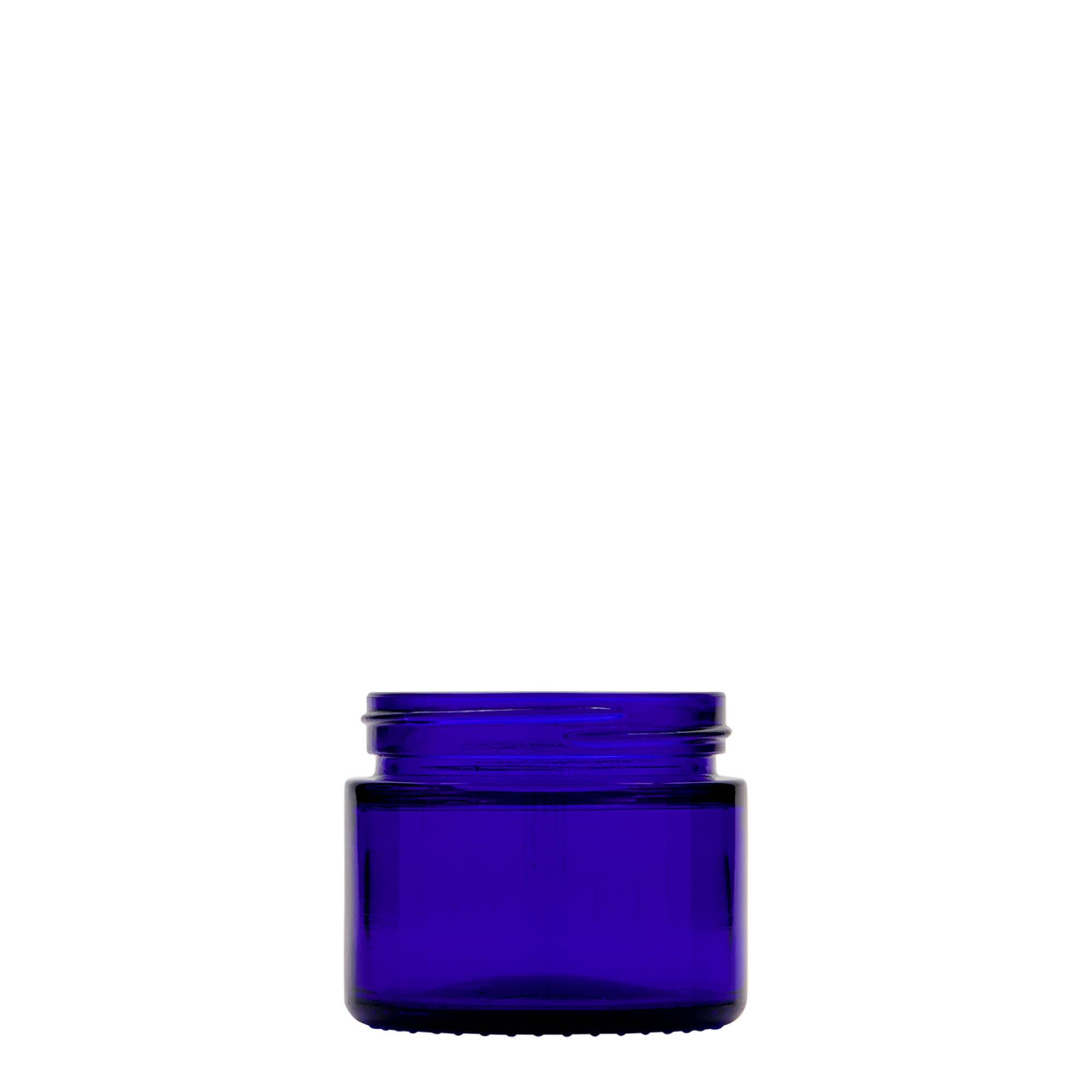 50 ml teglica 'Blue Edition', staklo, kraljevsko plava, otvor: navojni poklopac