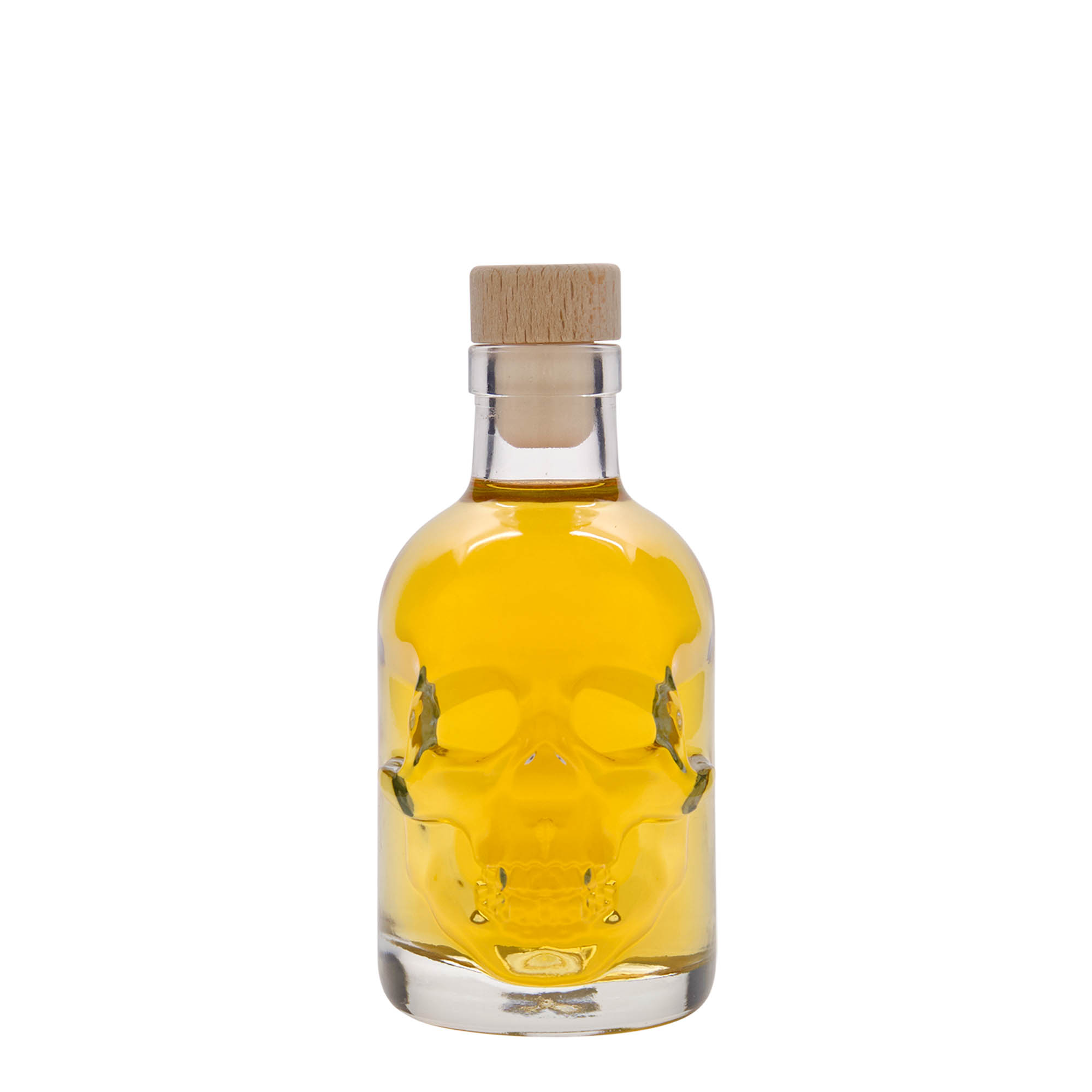 200 ml staklena boca 'Lubanja', otvor: čep