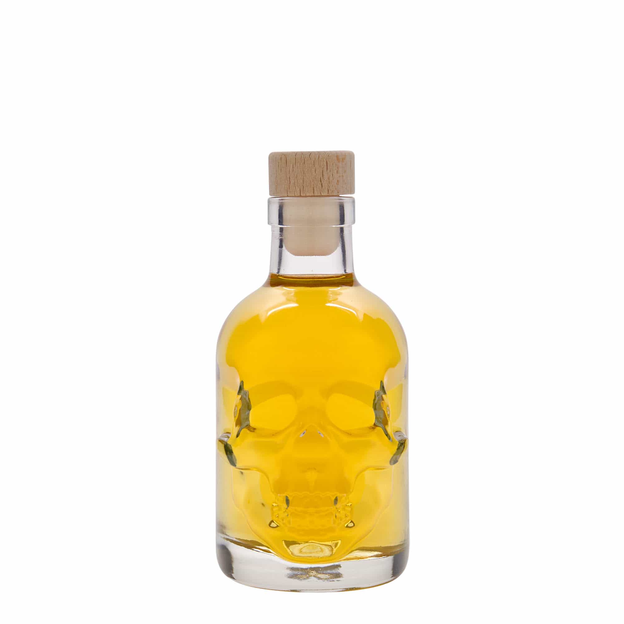 200 ml staklena boca „Lubanja“, otvor: čep