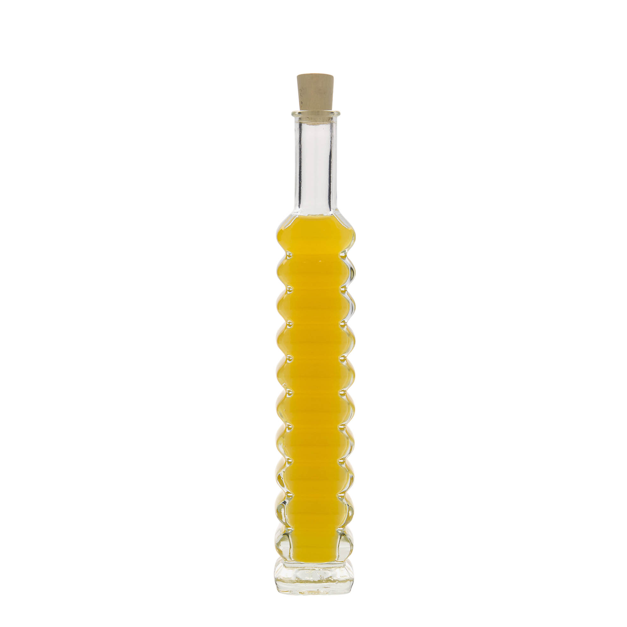 100 ml staklena boca „Roma“, kvadratna, grlo: čep