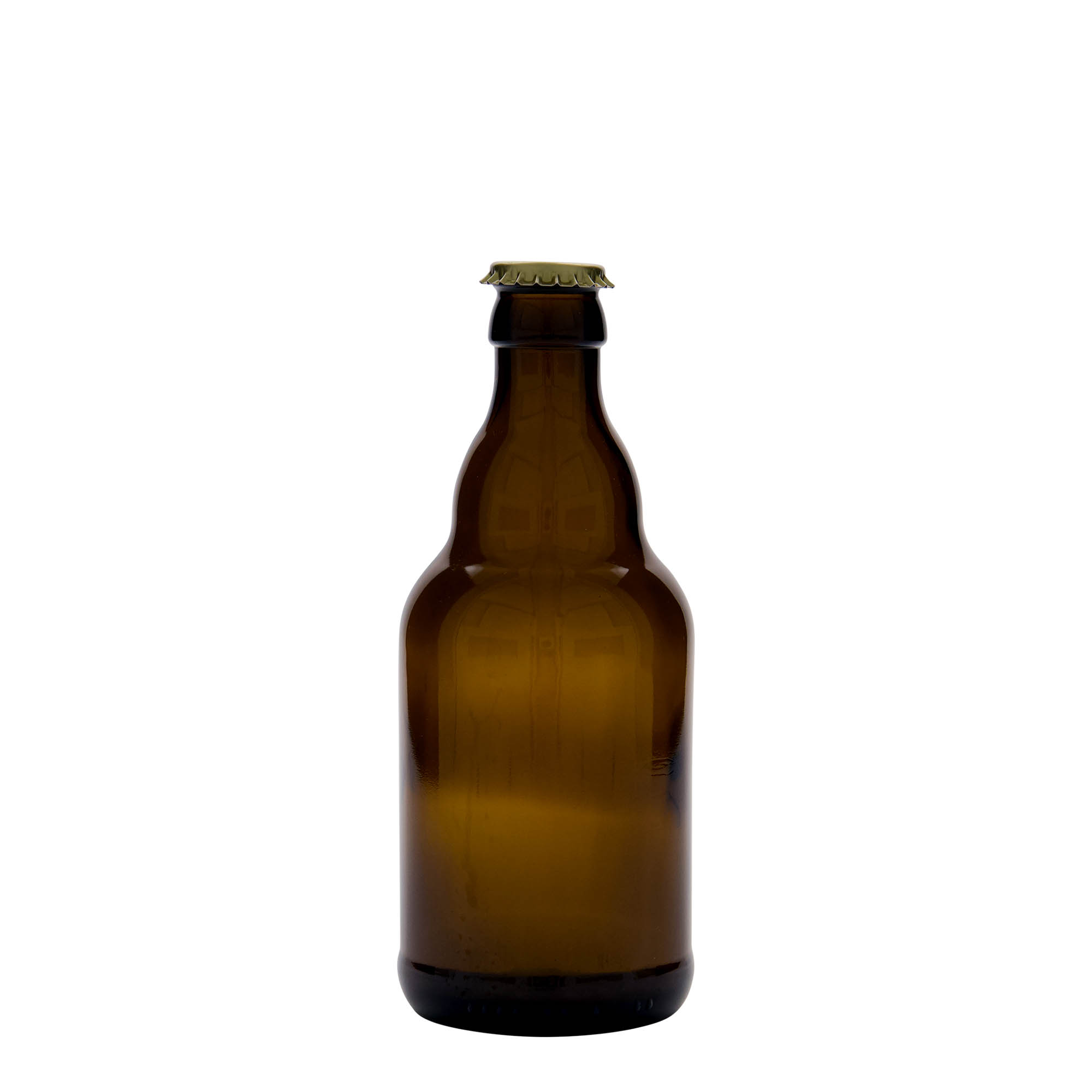 330 ml boca piva „Steinie“, staklo, smeđa, otvor: krunski čep