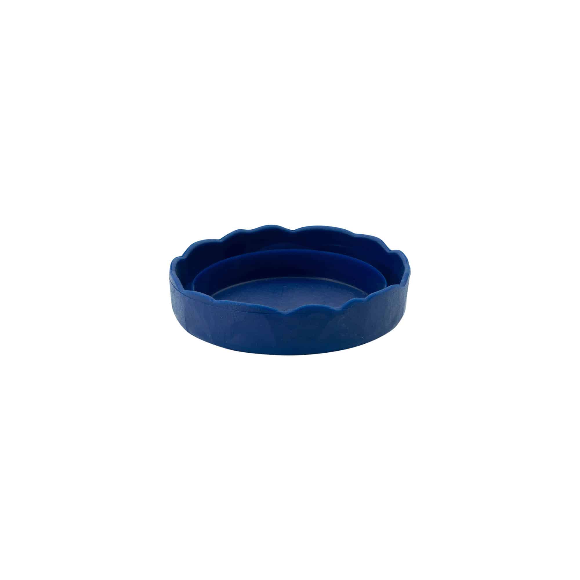 Klizni poklopac za keramičku posudu sa uskim vratom, HDPE plastika, plava